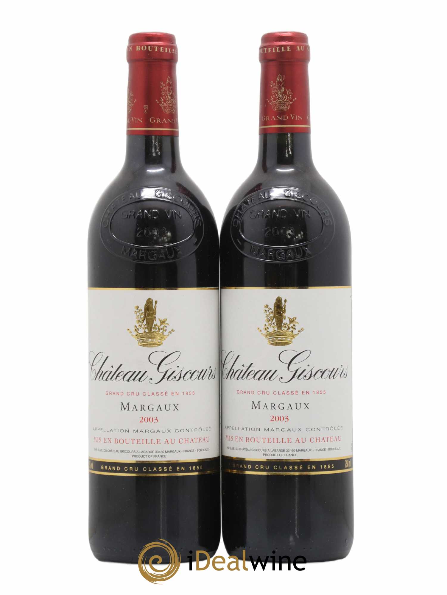Château Giscours 3ème Grand Cru Classé 2003 - Lot de 2 bouteilles - 0
