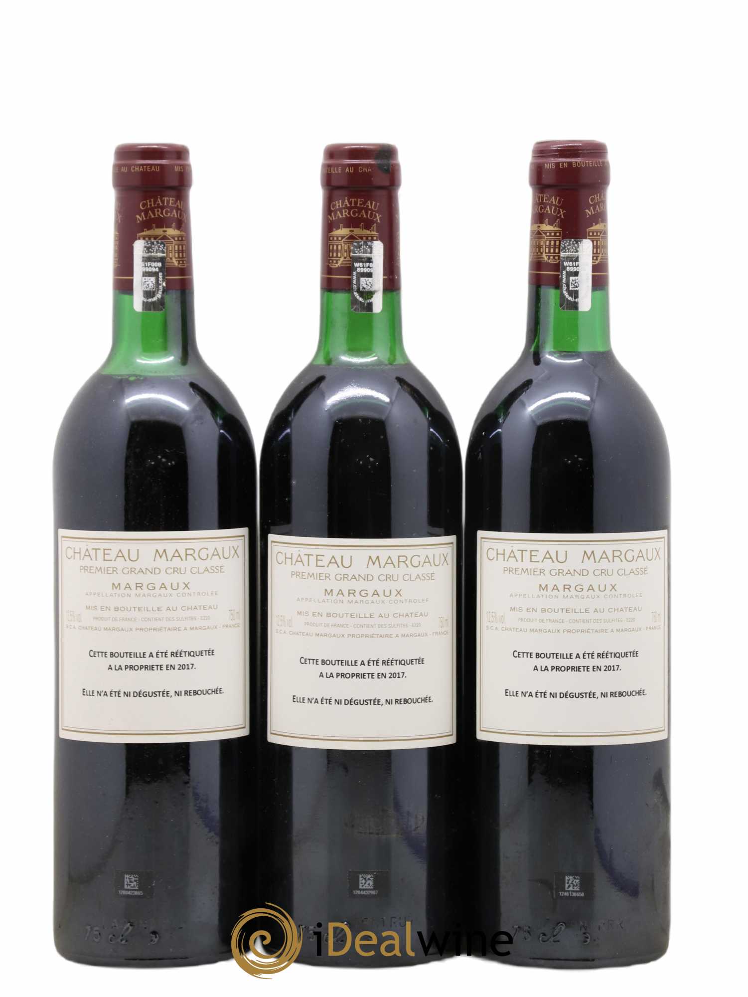 Château Margaux 1er Grand Cru Classé 1979 - Lot de 3 bouteilles - 1