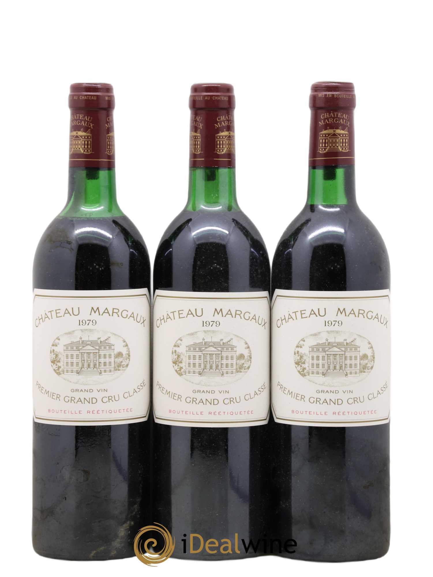 Château Margaux 1er Grand Cru Classé 1979 - Lot de 3 bouteilles - 0