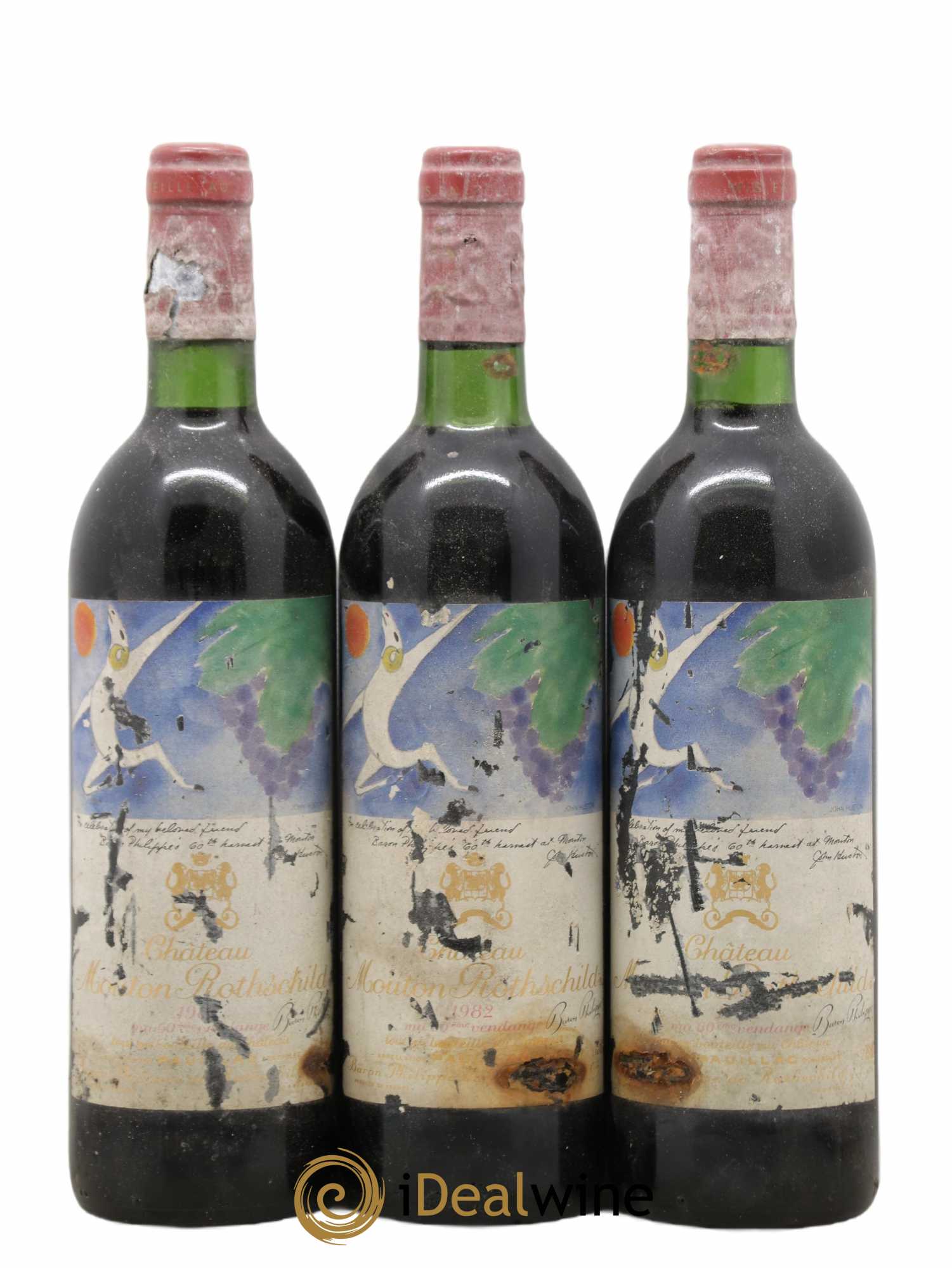 Château Mouton Rothschild 1er Grand Cru Classé 1982 - Lot de 6 bouteilles - 2
