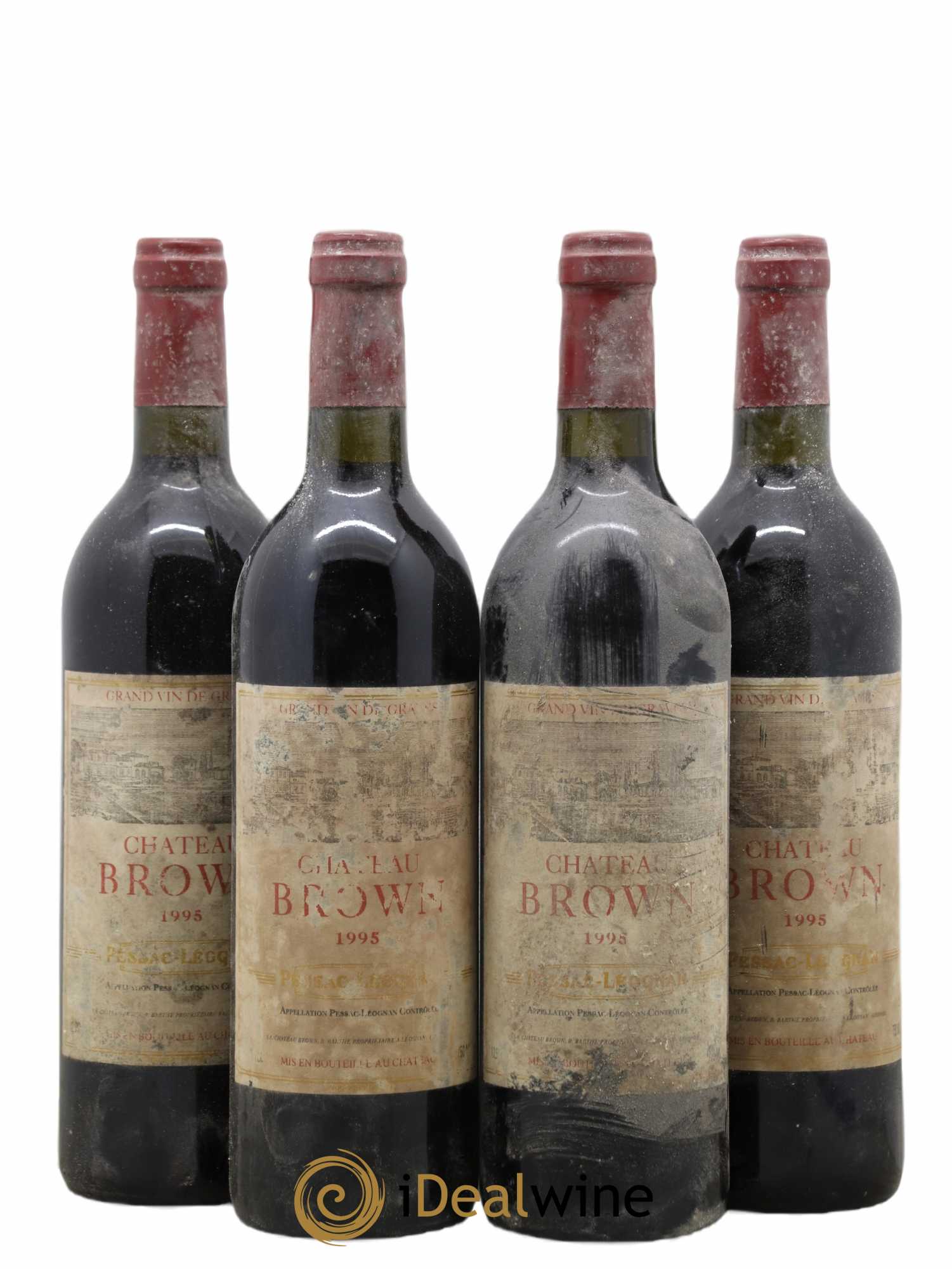 Château Brown 1995 - Lot de 4 bouteilles - 0