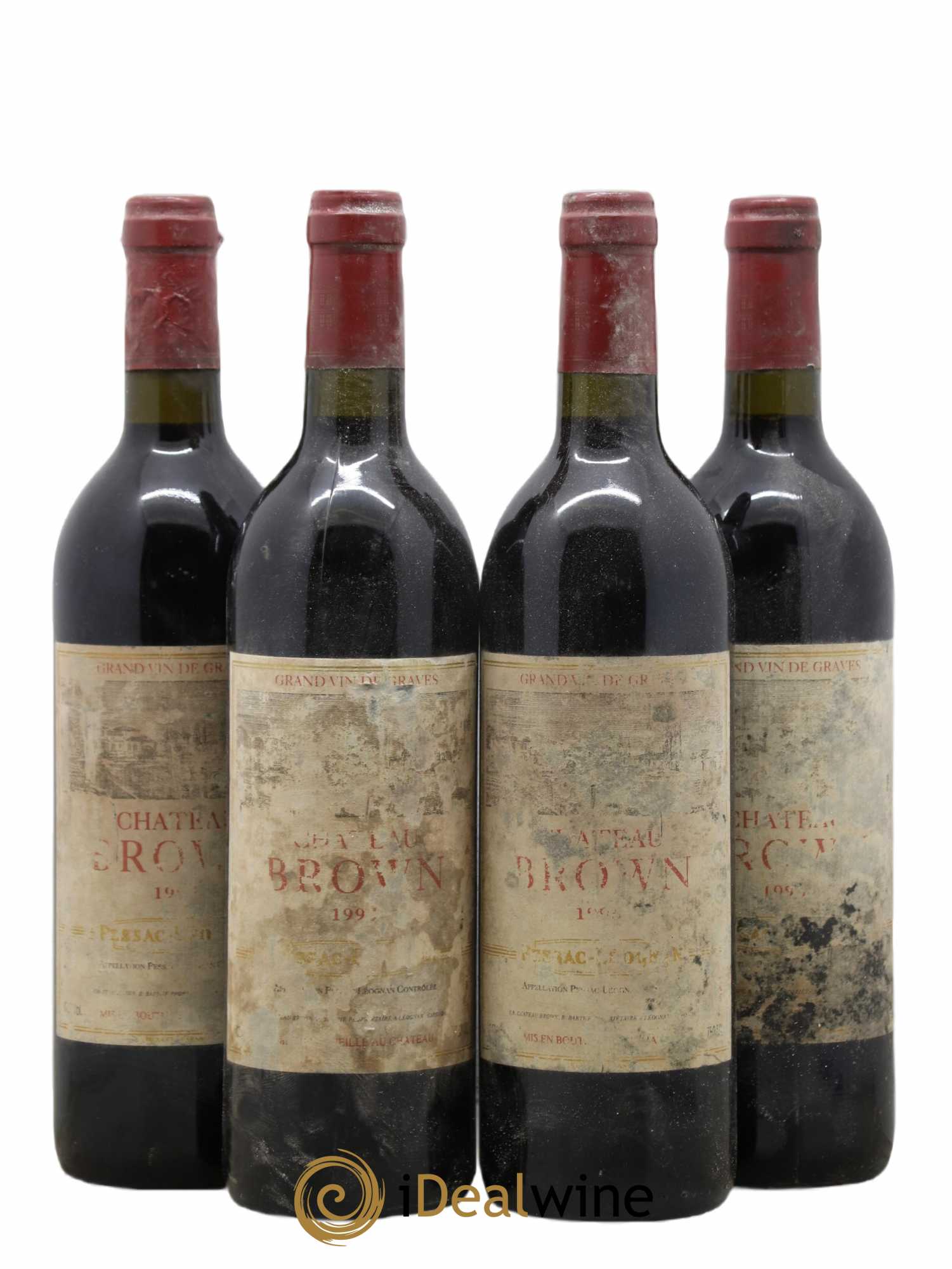 Château Brown 1995 - Lot de 4 bouteilles - 0