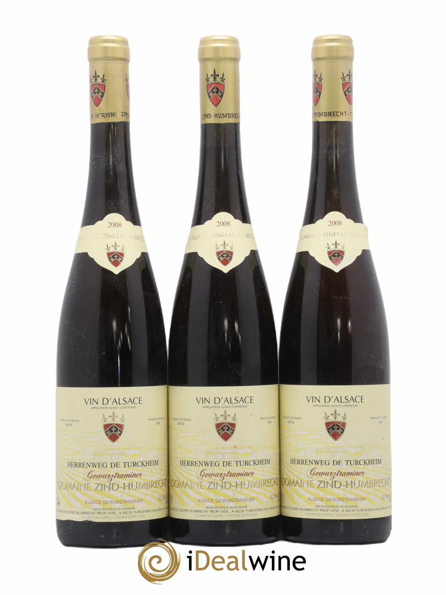 Alsace Gewurztraminer Herrenweg de Turckheim Zind-Humbrecht (Domaine) Herrenweg De Turckheim 2008 - Posten von 3 Flaschen - 0