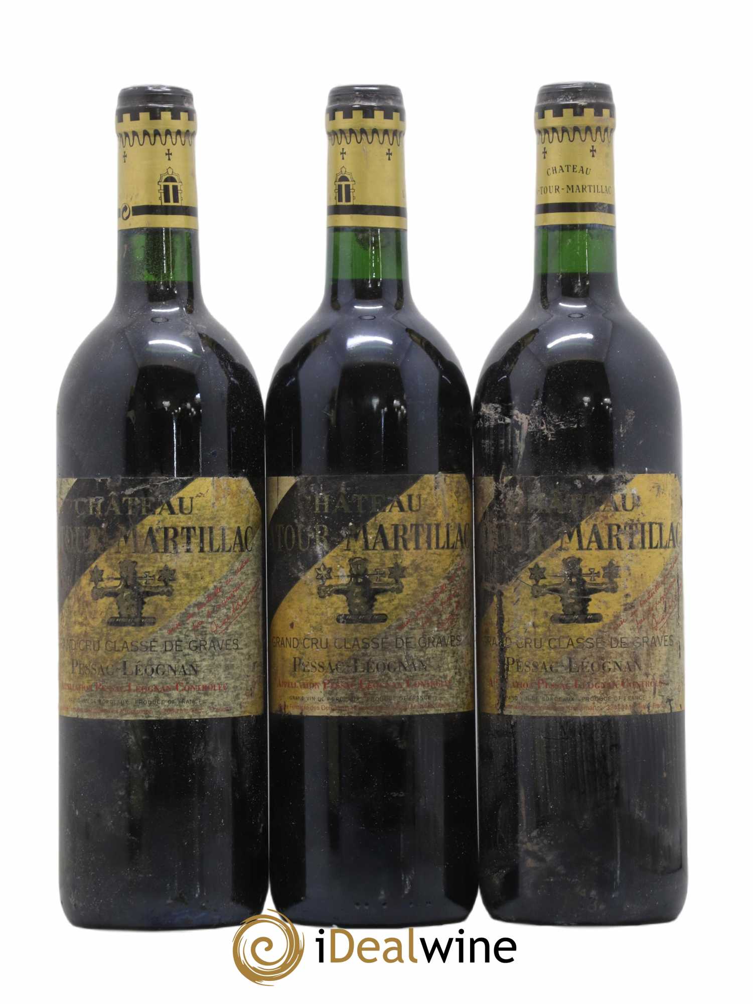 Château Latour-Martillac Cru Classé de Graves 1998 - Lot de 3 bouteilles - 0