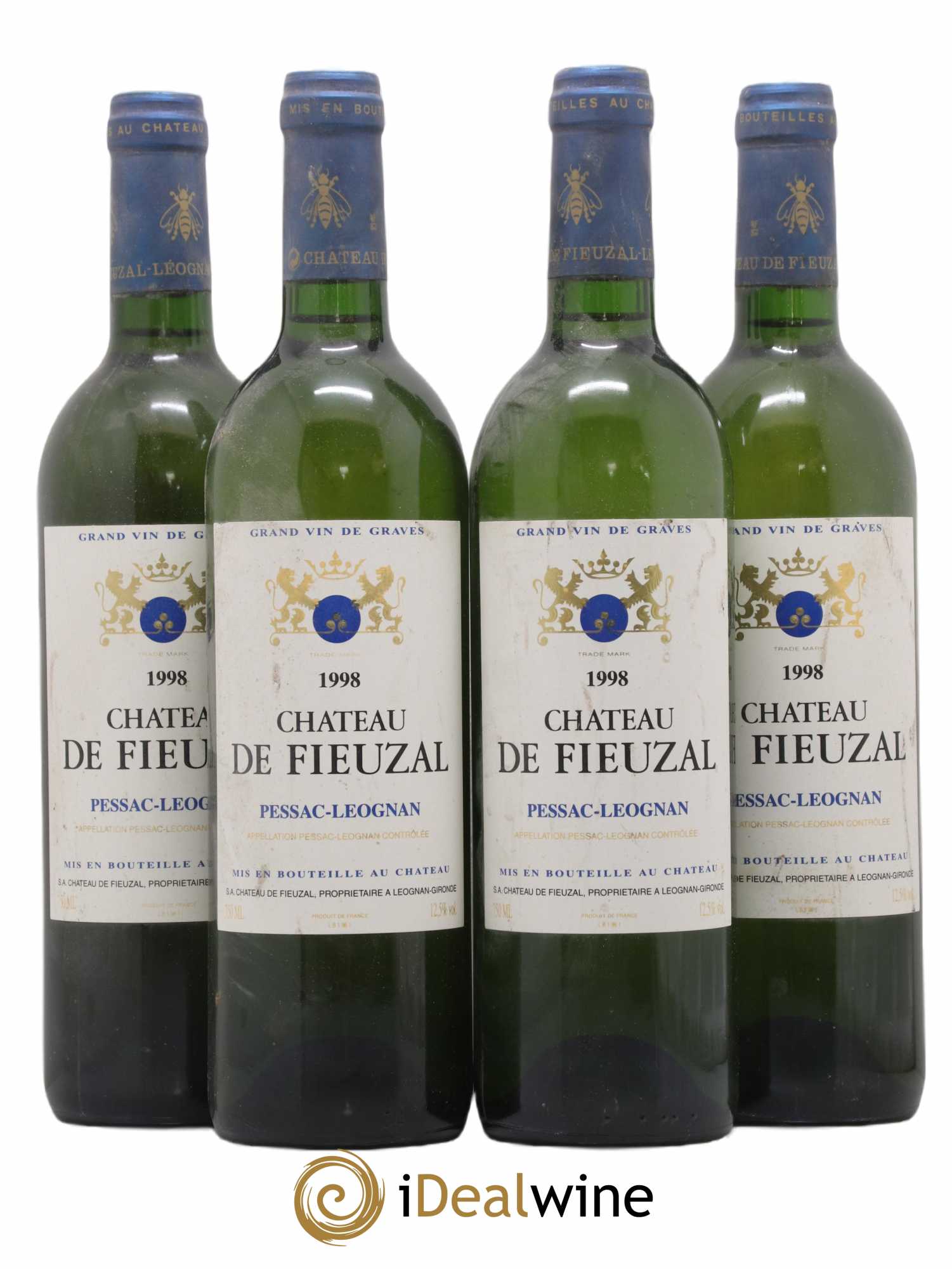 Château de Fieuzal 1998 - Lot de 4 bouteilles - 0