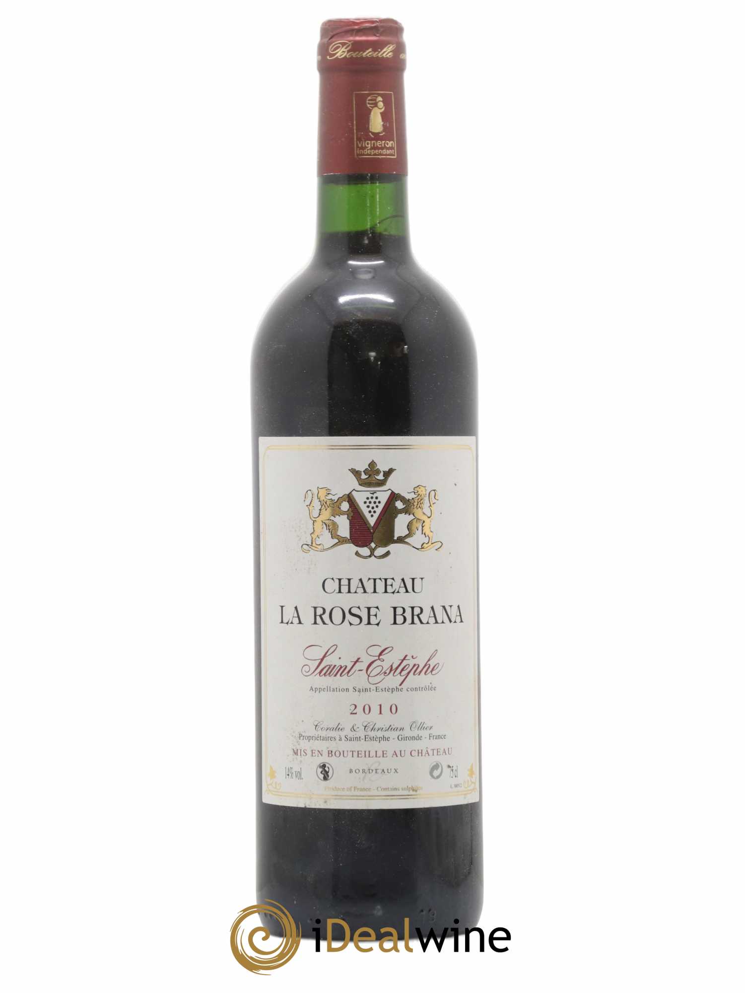 Saint-Estèphe Château La Rose Brana 2010 - Lot de 1 bouteille - 0