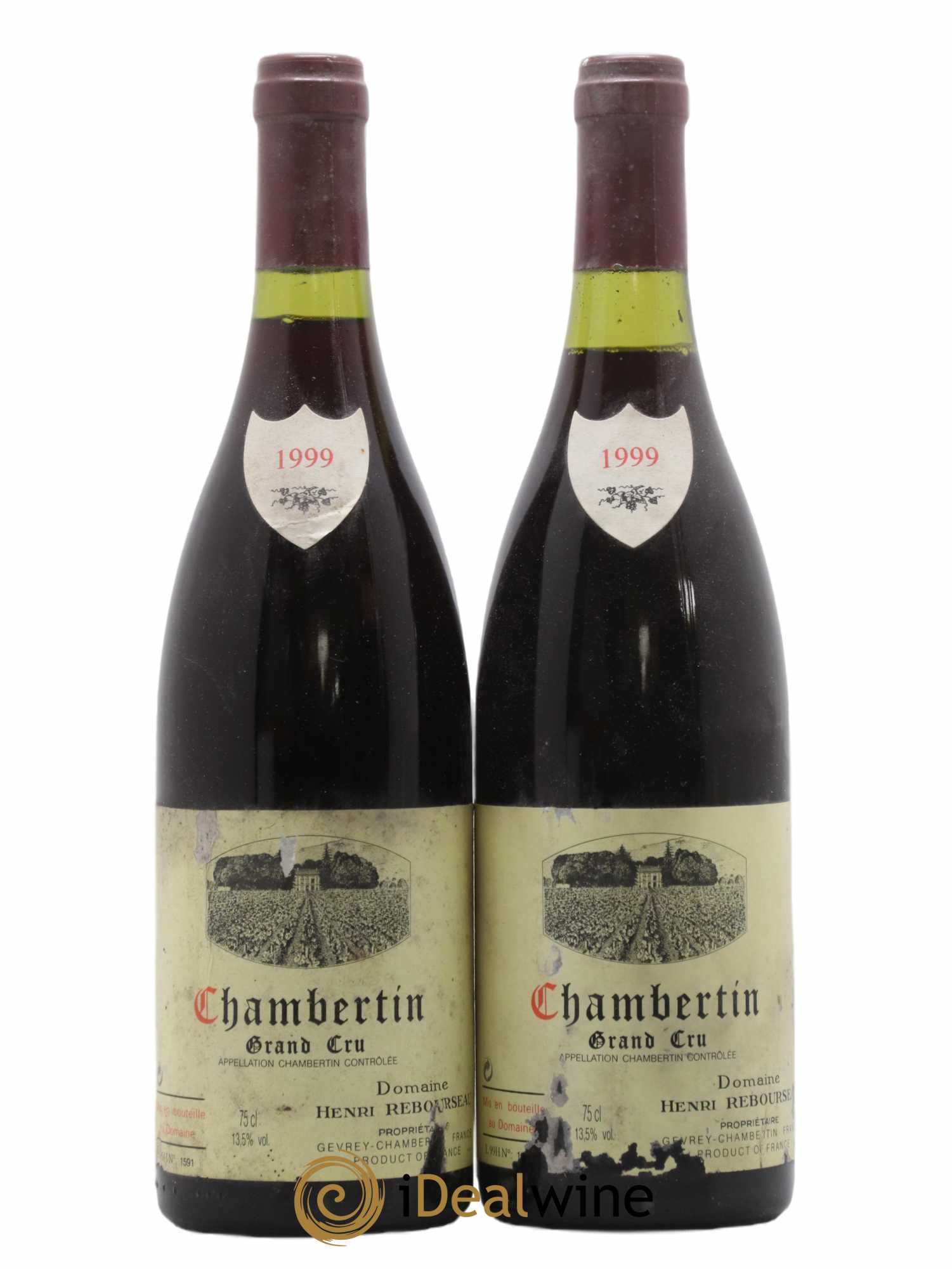 Chambertin Grand Cru Henri Rebourseau 1999 - Lot de 2 bouteilles - 0