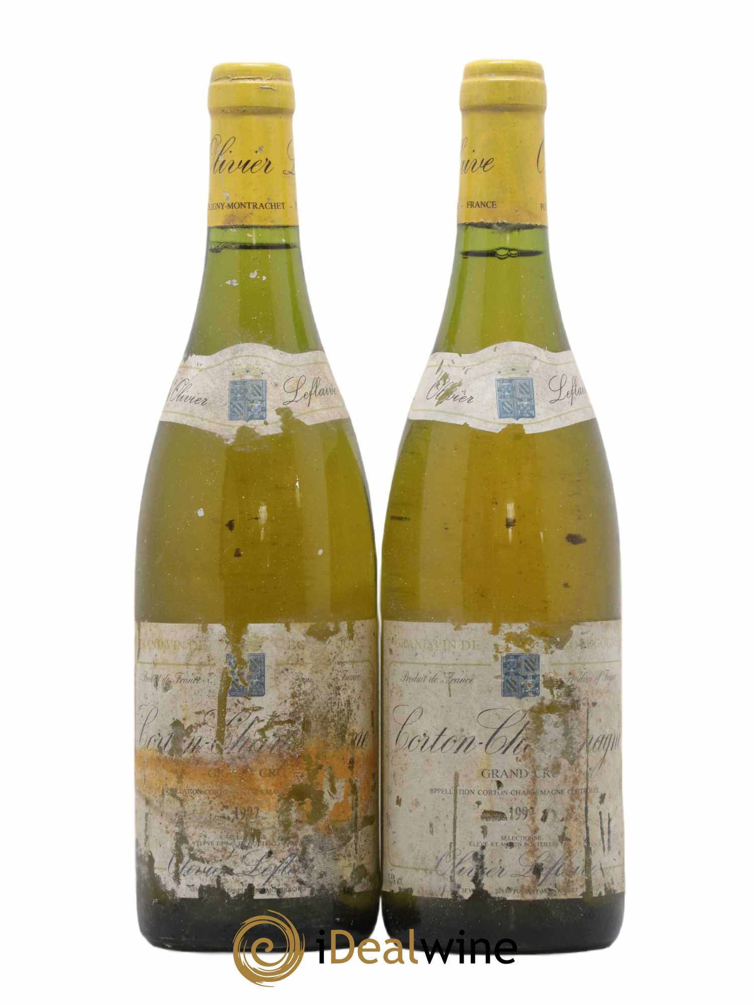 Corton-Charlemagne Grand Cru Olivier Leflaive 1992 - Lot de 2 bouteilles - 0