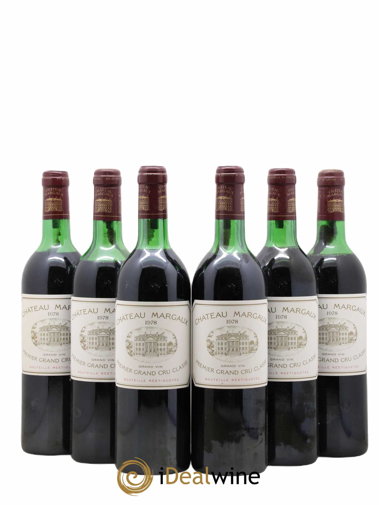Château Margaux 1er Grand Cru Classé 1978 - Lot de 6 bouteilles - 0