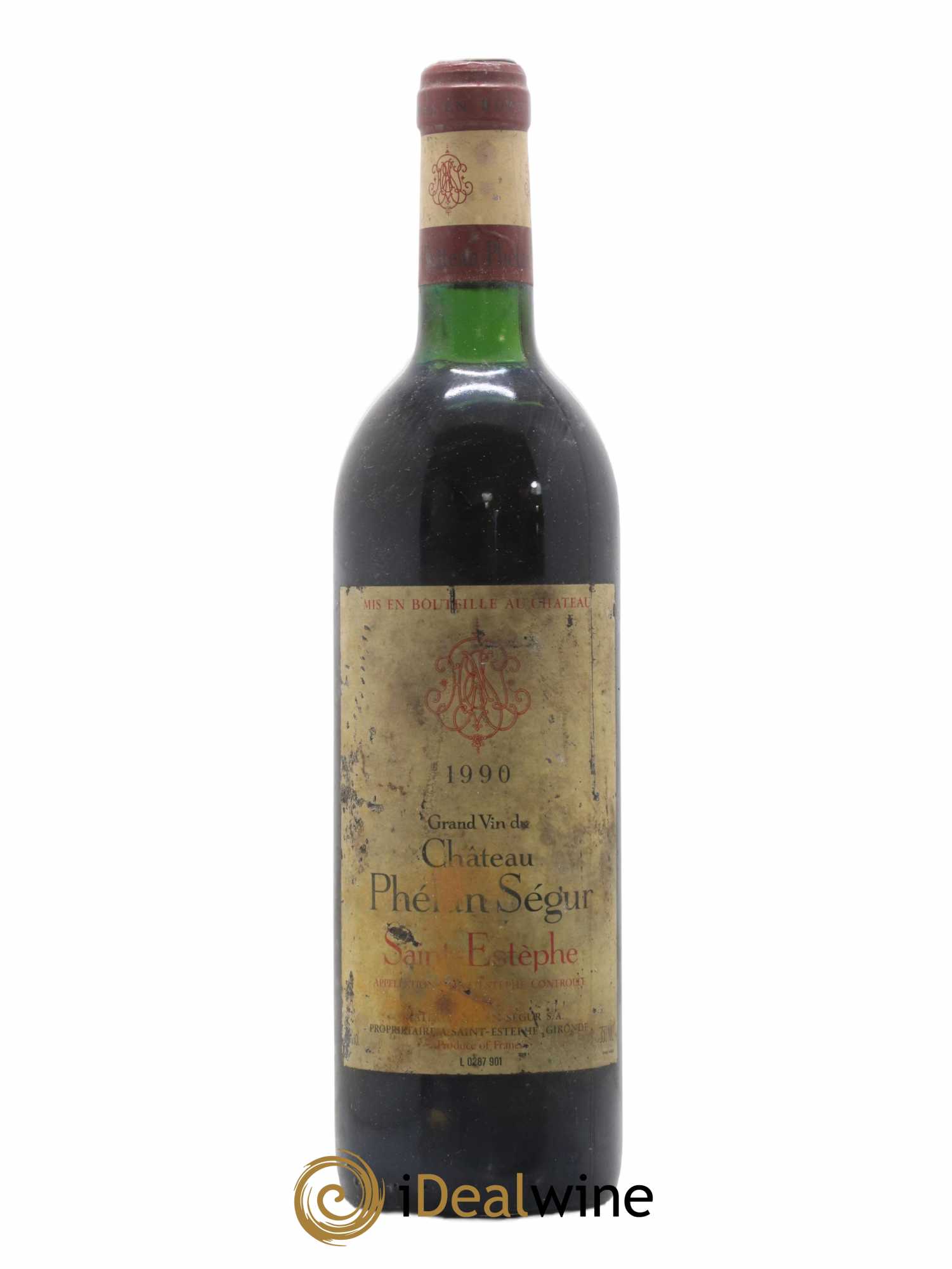 Château Phélan Ségur 1990 - Lot de 1 bouteille - 0