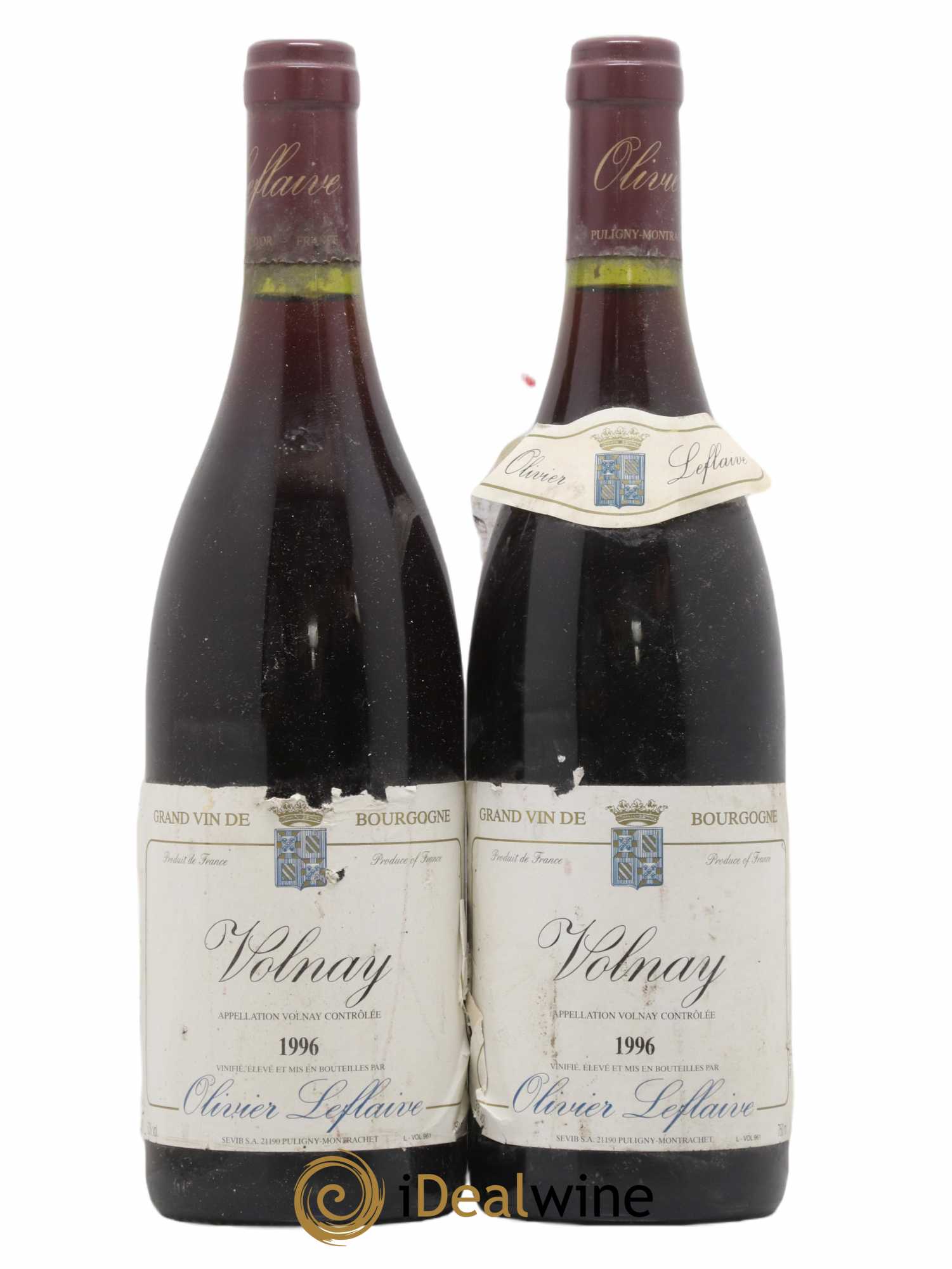 Volnay Olivier Leflaive 1996 - Lot de 2 bouteilles - 0