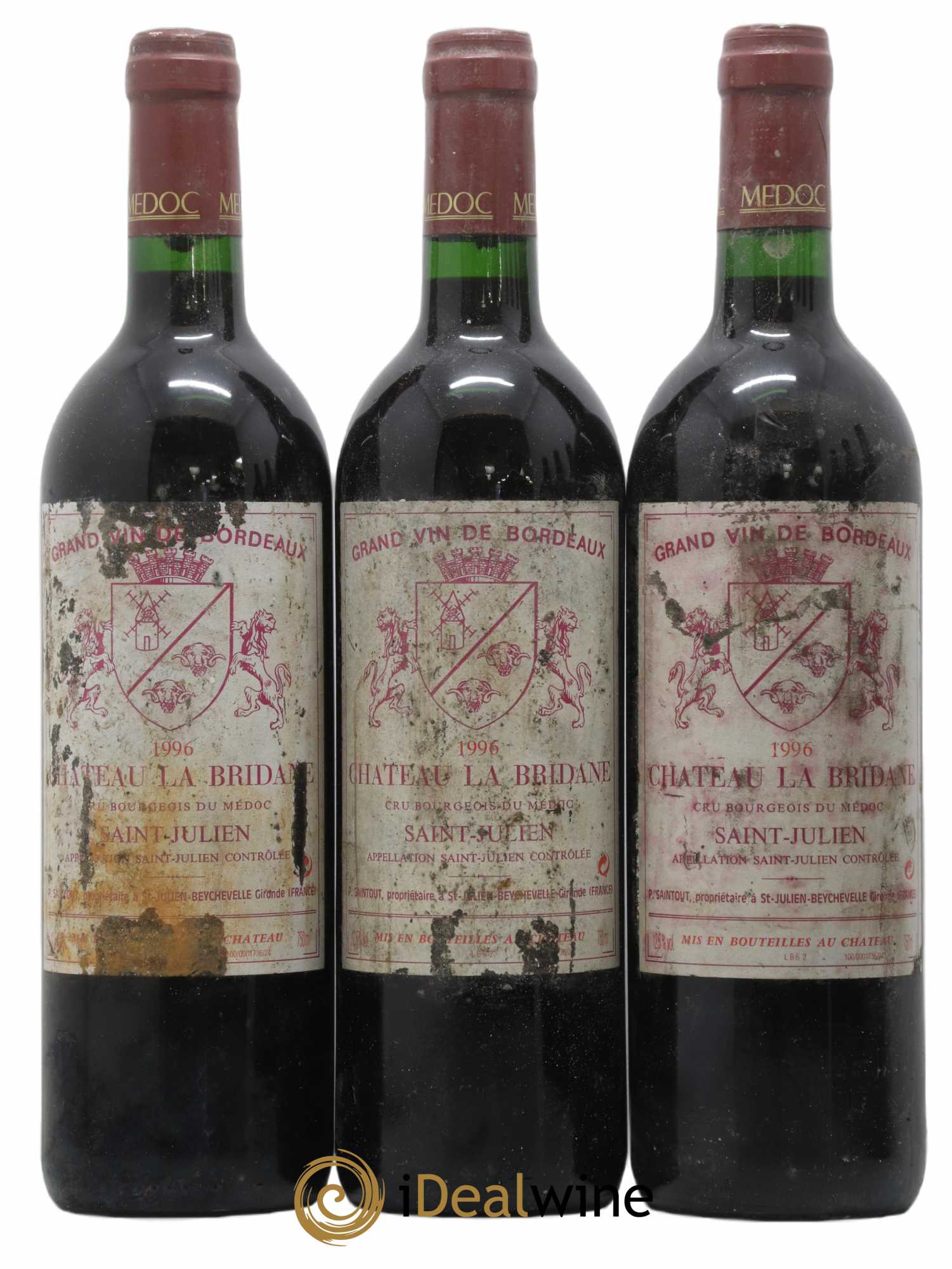 Château la Bridane Cru Bourgeois 1996 - Lot de 6 bouteilles - 1