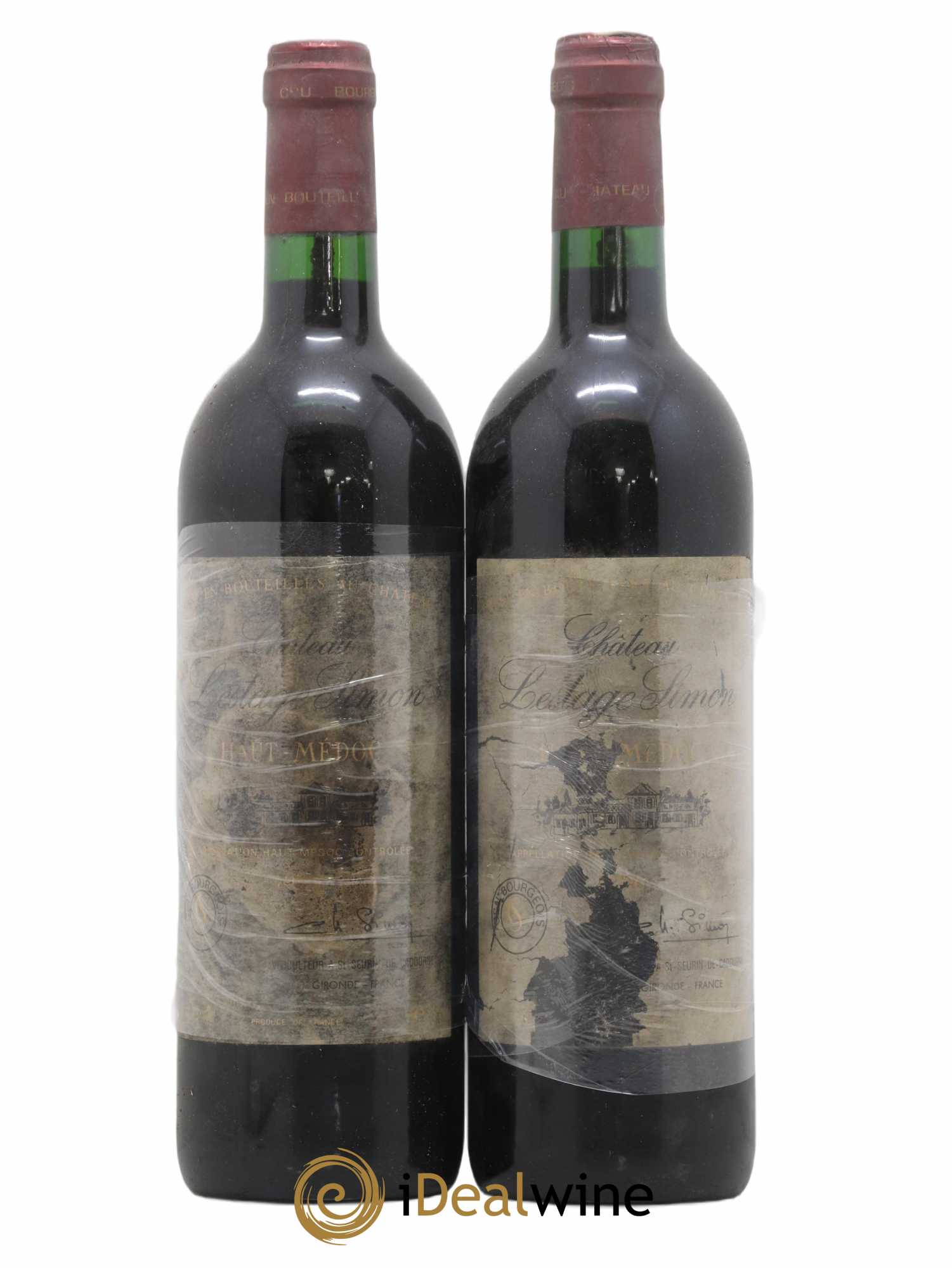 Château Lestage Simon Cru Bourgeois 1996 - Lot de 2 bouteilles - 0