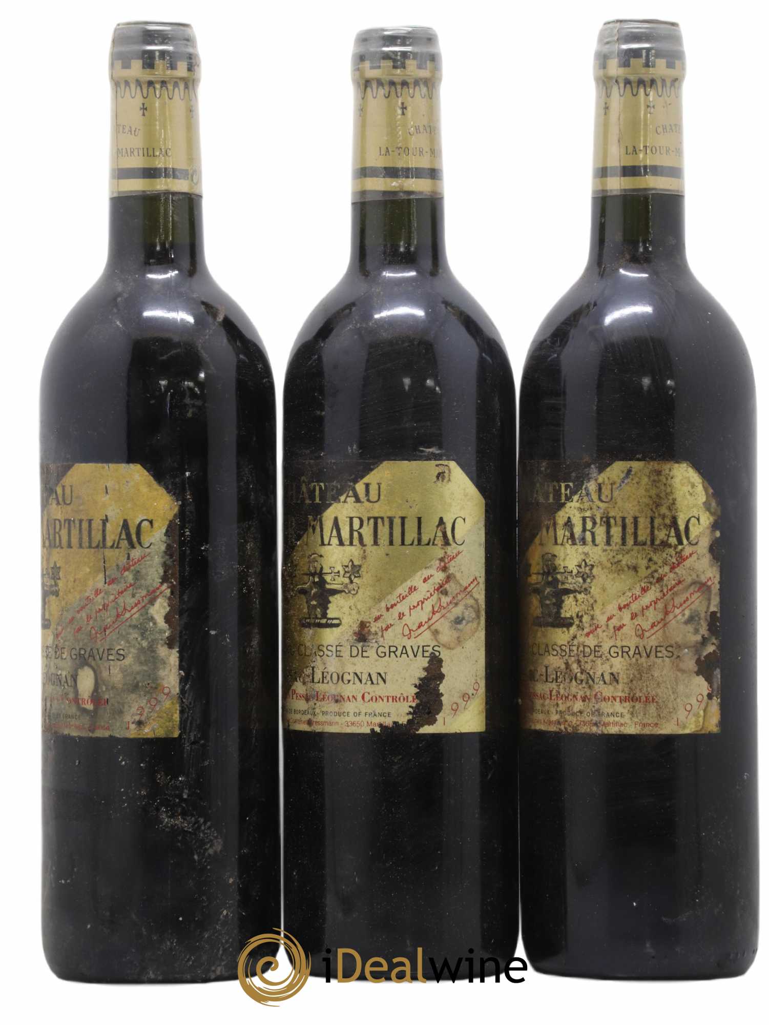 Château Latour-Martillac Cru Classé de Graves 1999 - Lotto di 3 bottiglie - 1