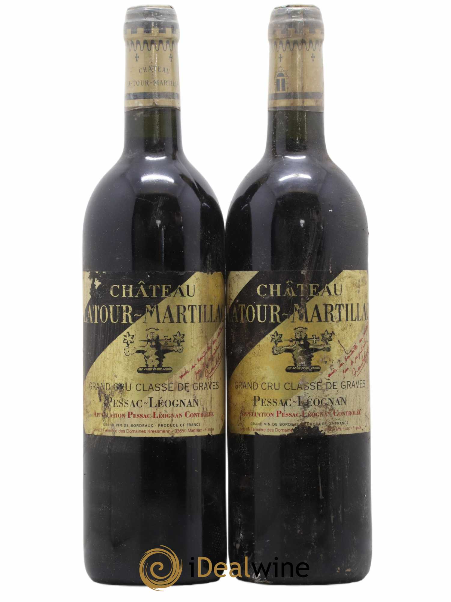 Château Latour-Martillac Cru Classé de Graves 1999 - Lot de 2 bouteilles - 0