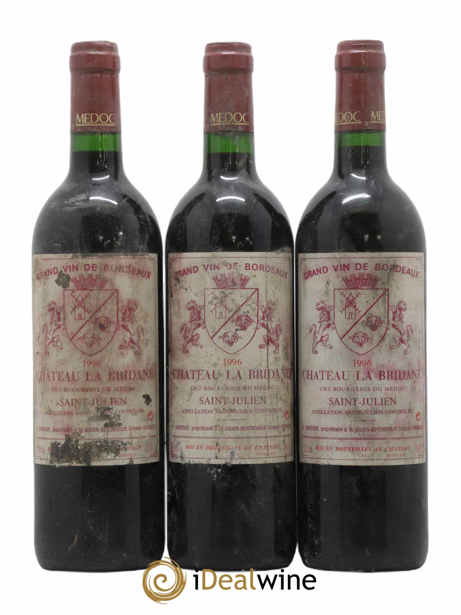 Château la Bridane Cru Bourgeois 1996 - Lot de 12 bouteilles - 4