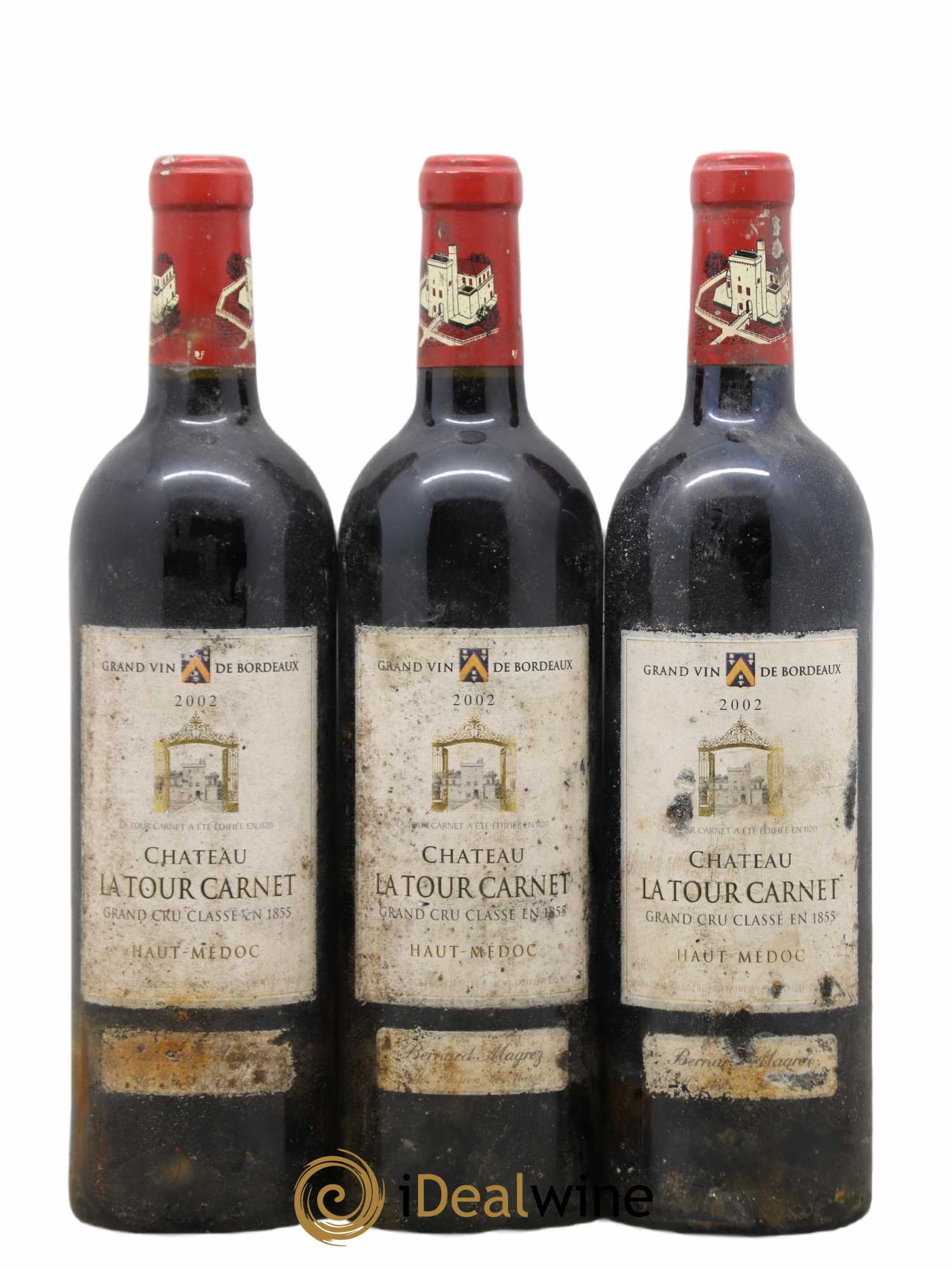 Château la Tour Carnet 4ème Grand Cru Classé 2002 - Lot de 6 bouteilles - 2