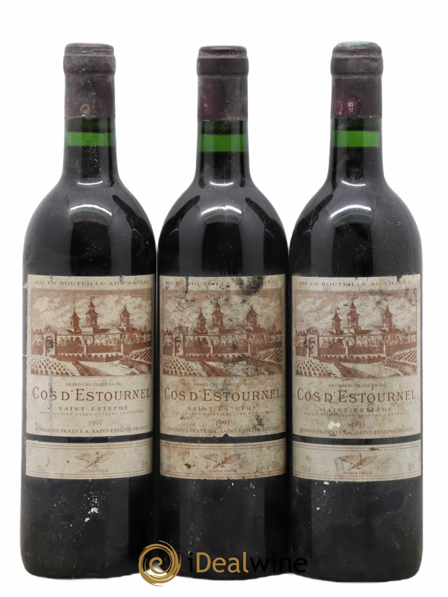 Cos d'Estournel 2ème Grand Cru Classé 1991 - Lot de 3 bouteilles - 0