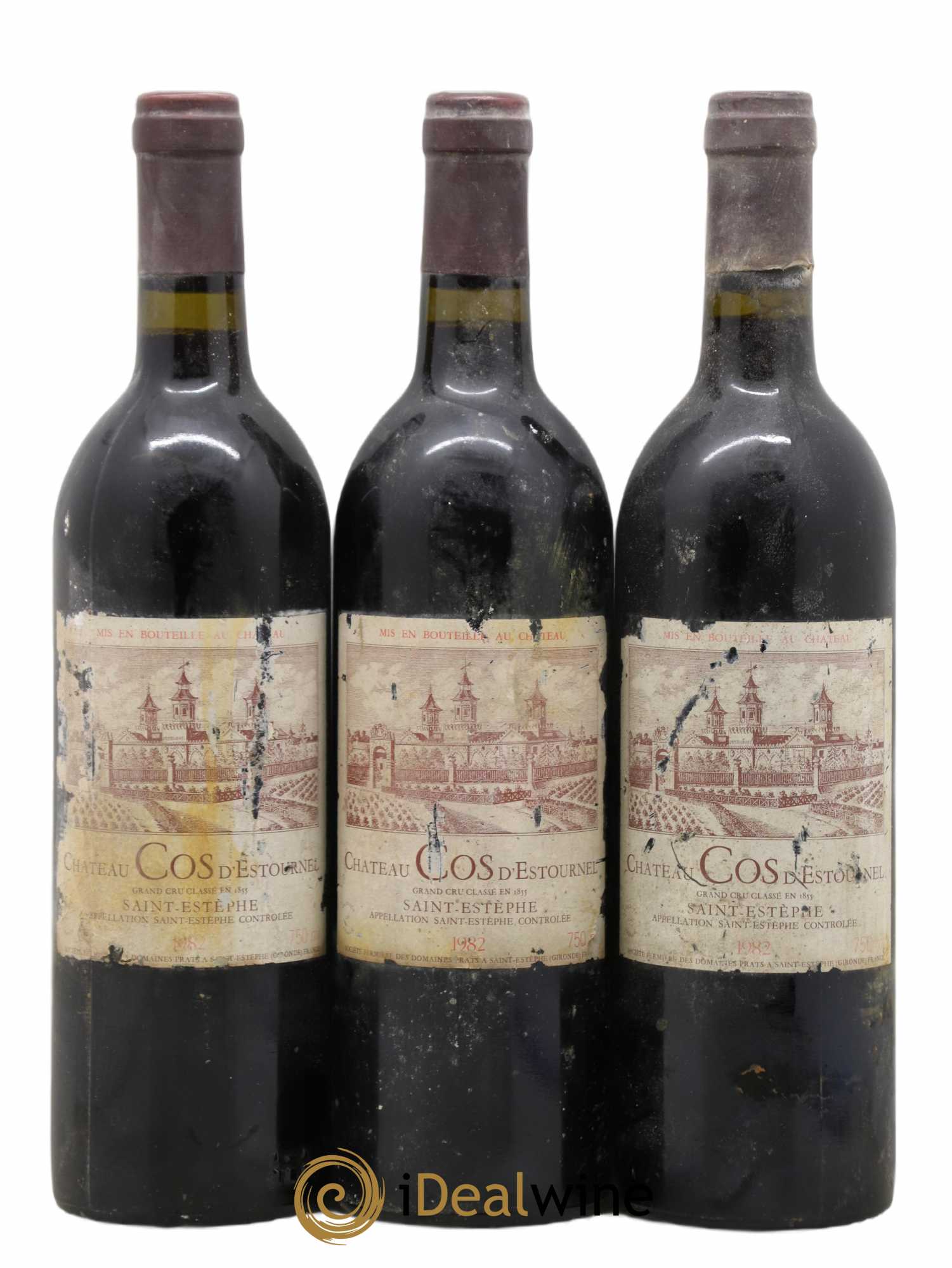 Cos d'Estournel 2ème Grand Cru Classé 1982 - Lot de 3 bouteilles - 0