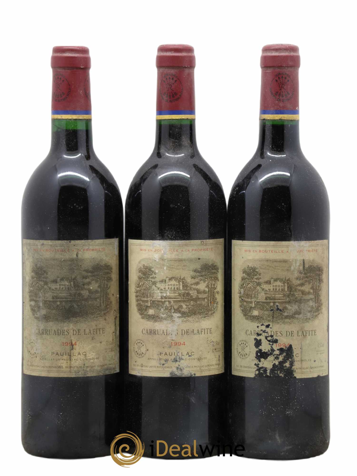 Carruades de Lafite Rothschild Second Vin 1994 - Lot de 3 bouteilles - 0