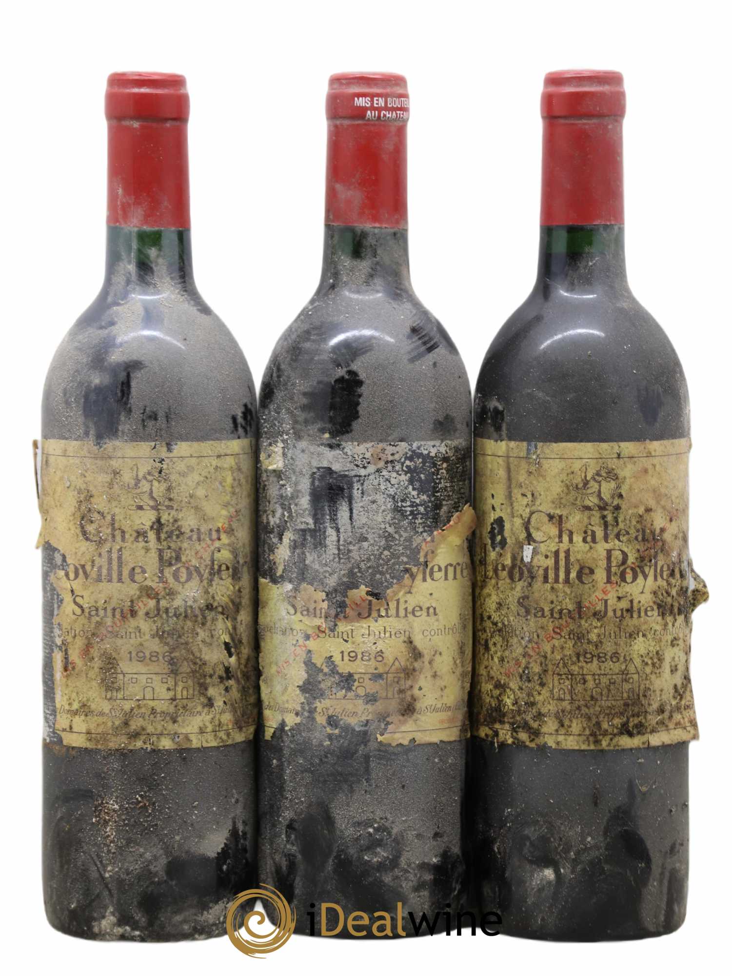 Château Léoville Poyferré 2ème Grand Cru Classé 1986 - Lot de 3 bouteilles - 0