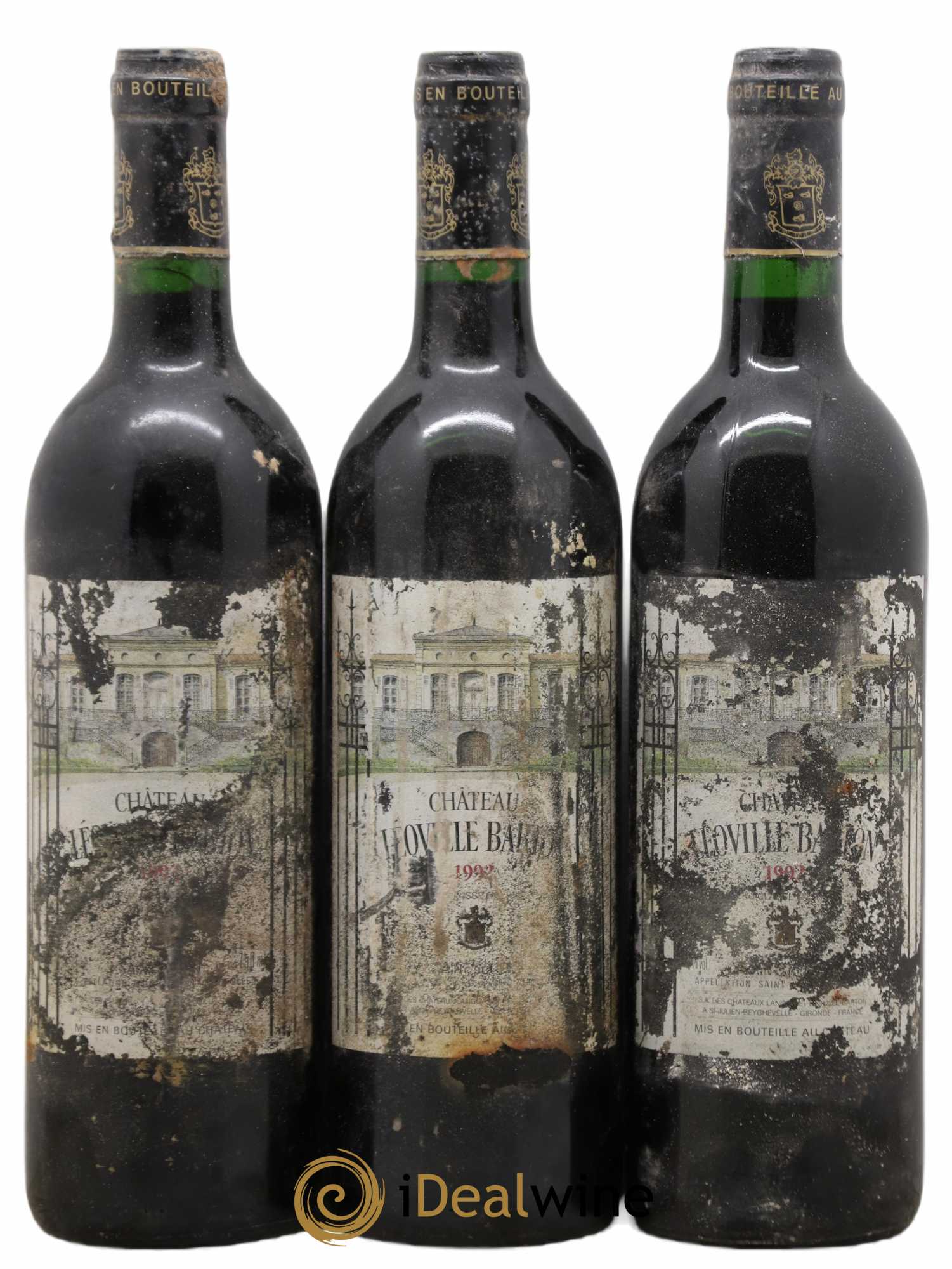 Château Léoville Barton 2ème Grand Cru Classé 1992 - Lot de 3 bouteilles - 0