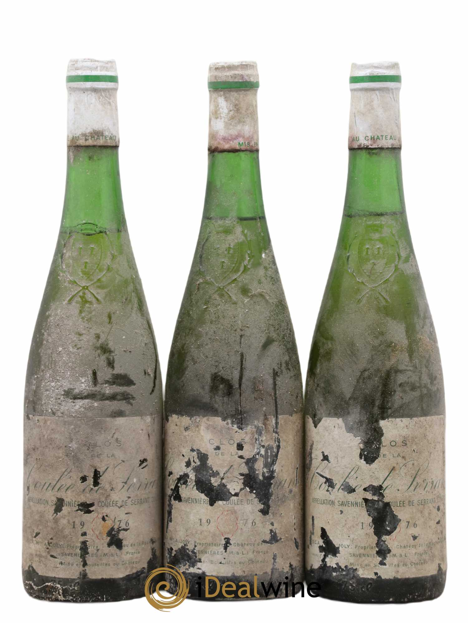 Savennières Clos de la Coulée de Serrant Vignobles de la Coulée de Serrant - Nicolas Joly 1976 - Lot de 3 bouteilles - 0