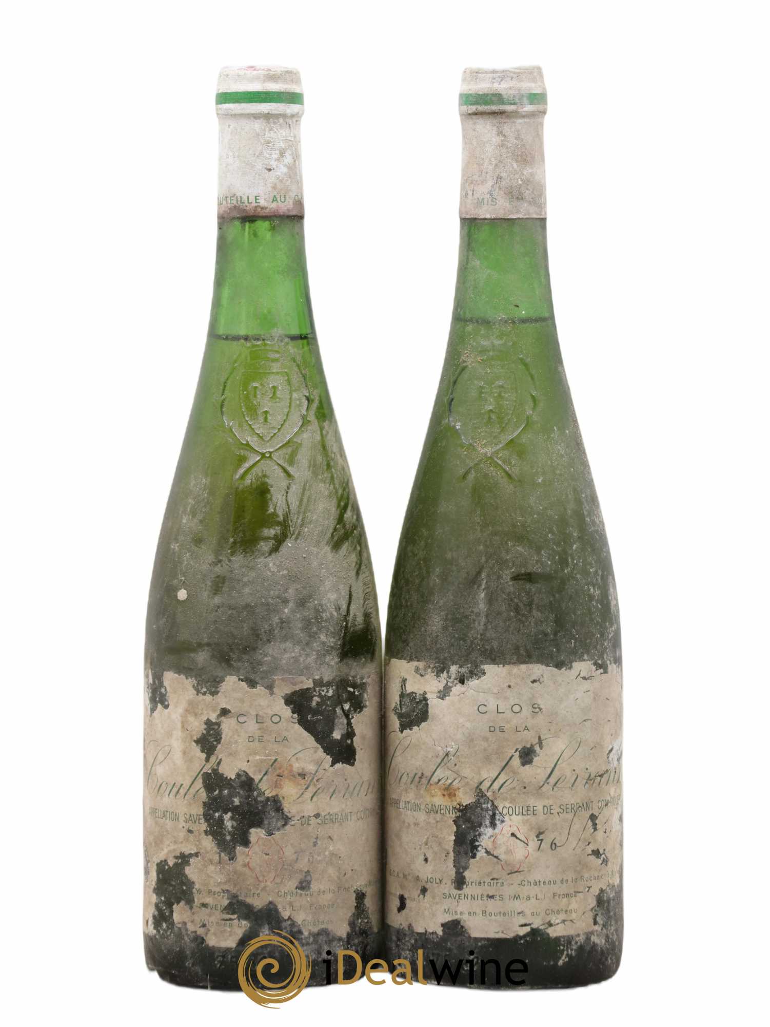 Savennières Clos de la Coulée de Serrant Vignobles de la Coulée de Serrant - Nicolas Joly 1976 - Lot de 2 bouteilles - 0
