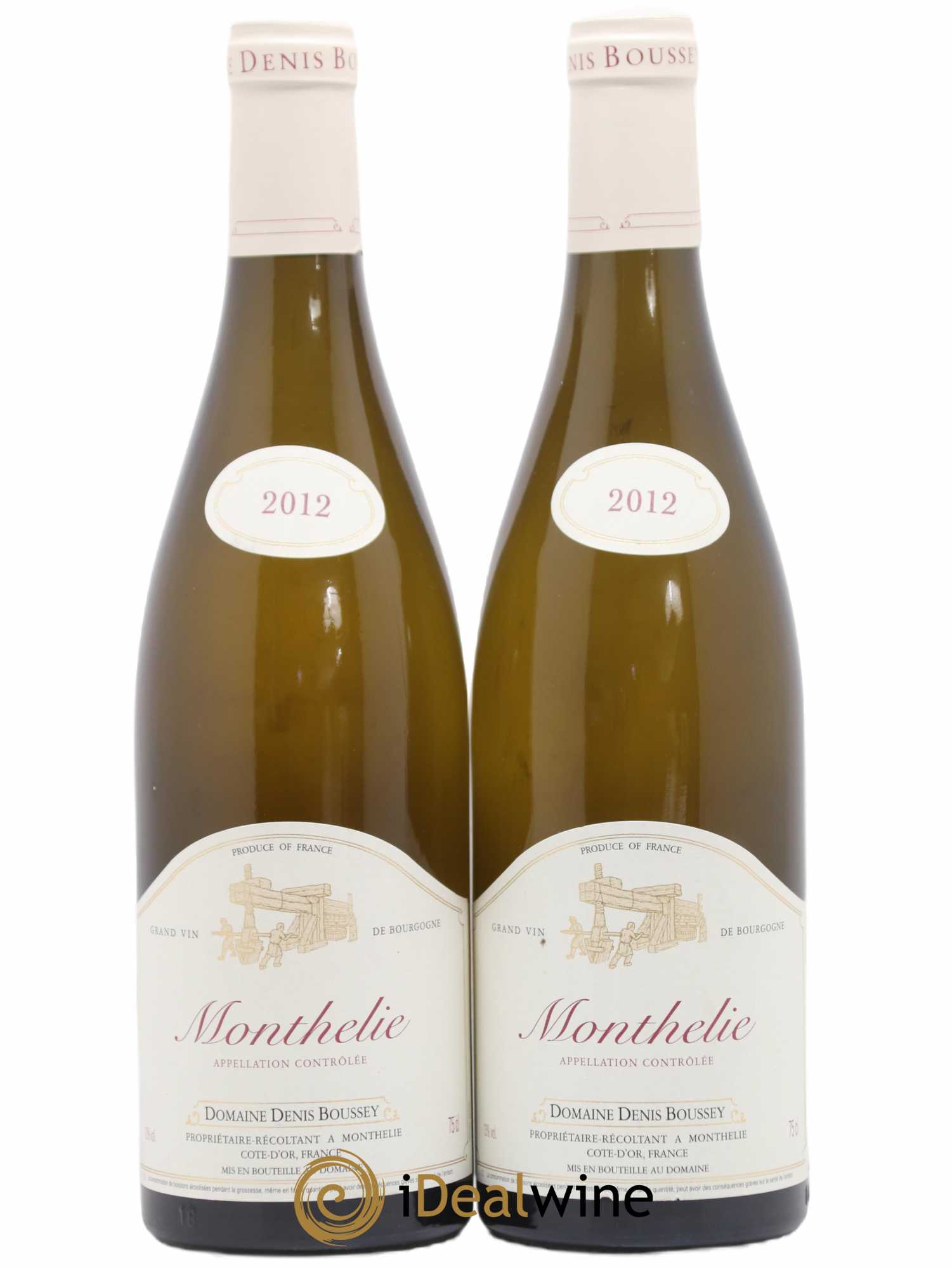 Monthélie Domaine Denis Boussey 2012 - Posten von 2 Flaschen - 0