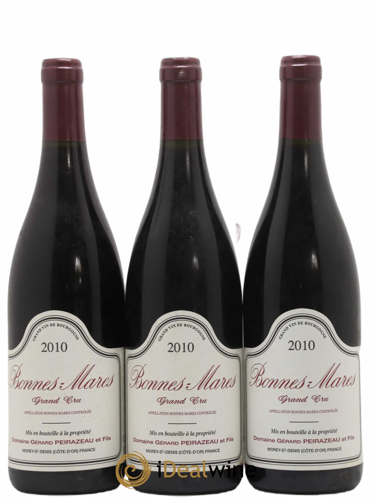 Bonnes-Mares Grand Cru Peirazeau (Domaine) 2010 - Lot de 3 bouteilles - 0