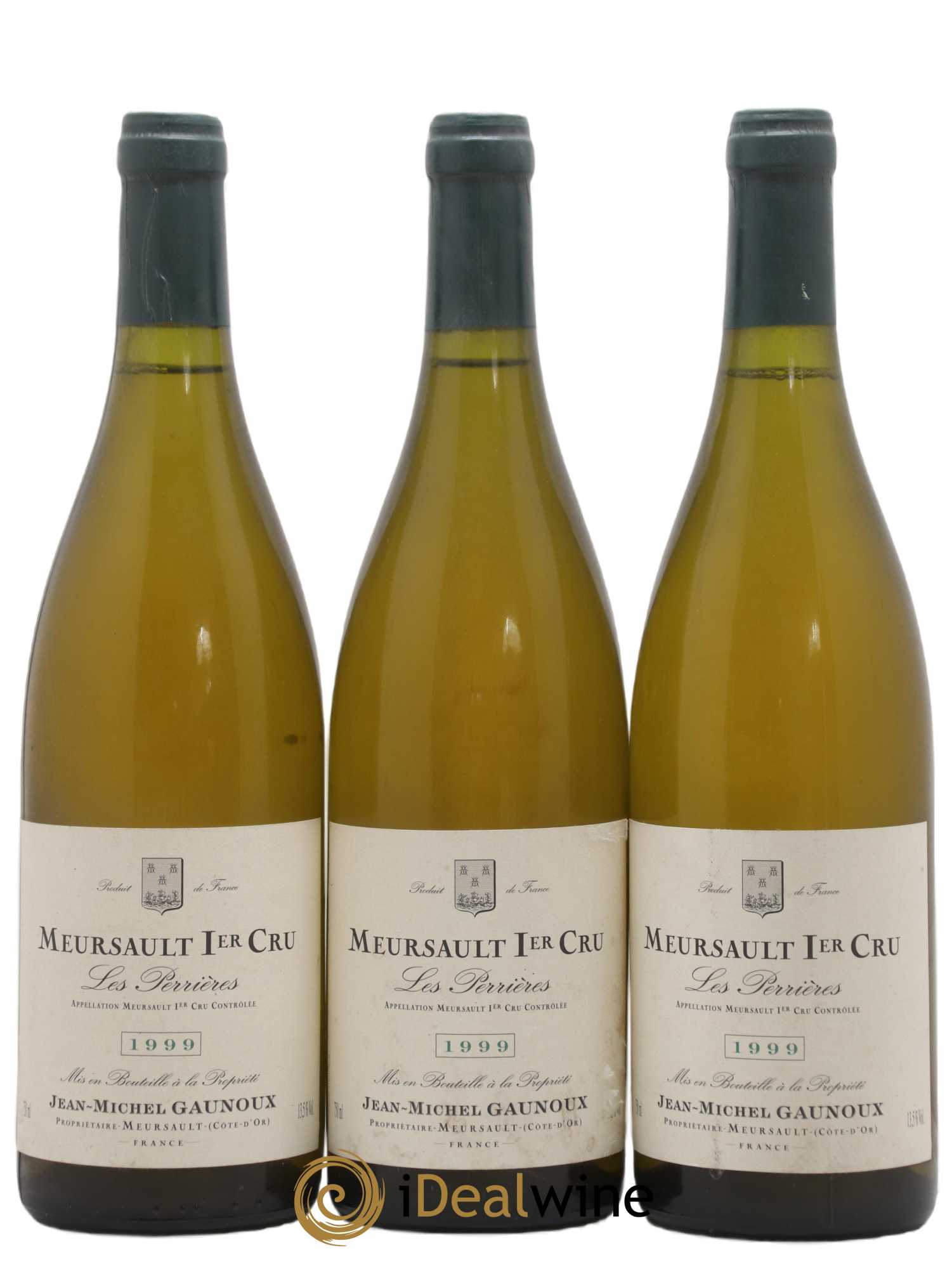 Meursault 1er Cru Perrières Jean-Michel Gaunoux 1999 - Lot de 3 bouteilles - 0