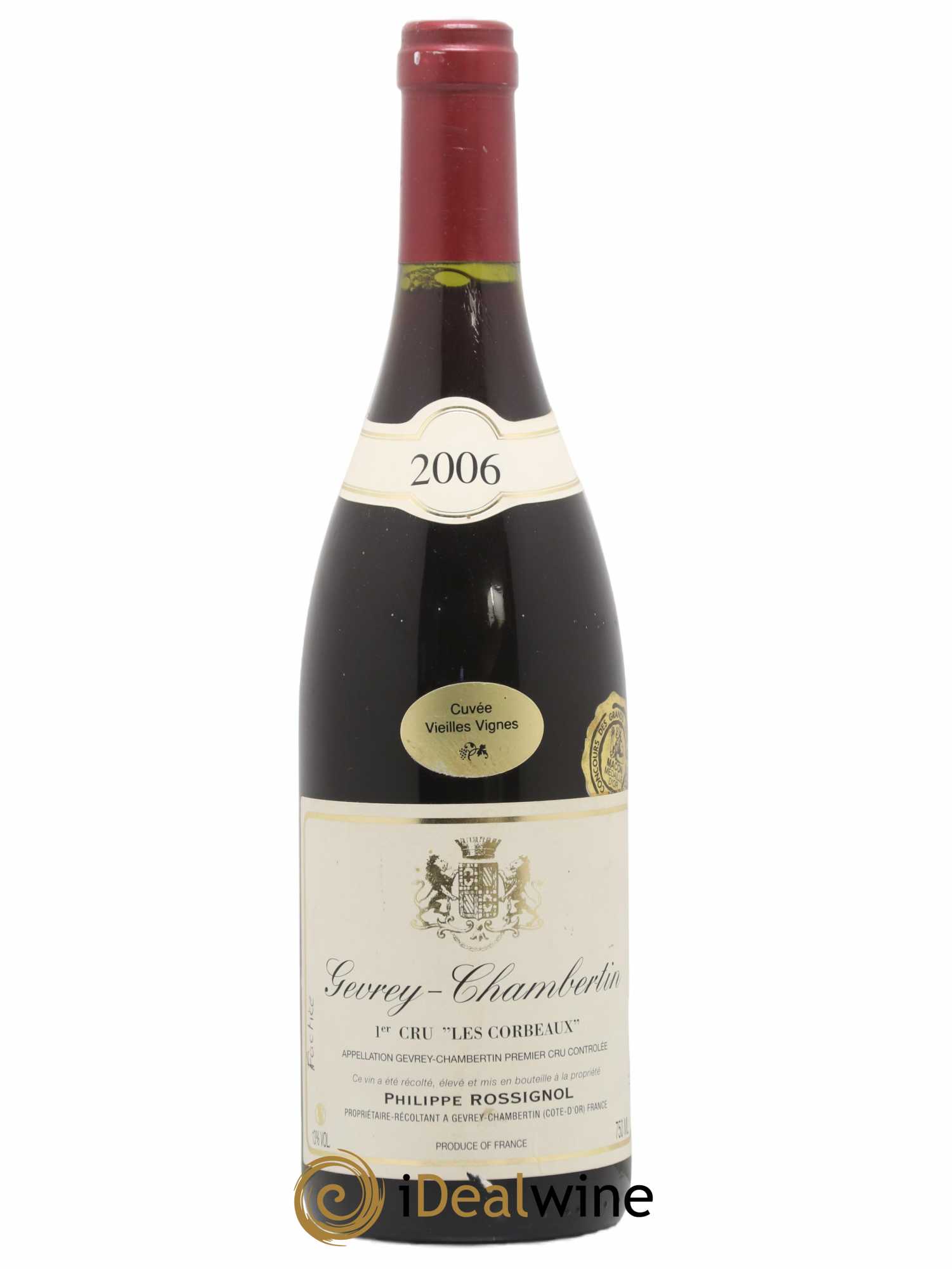 Gevrey-Chambertin 1er Cru Les Corbeaux Vieilles Vignes Philippe Rossignol 2006 - Posten von 1 Flasche - 0