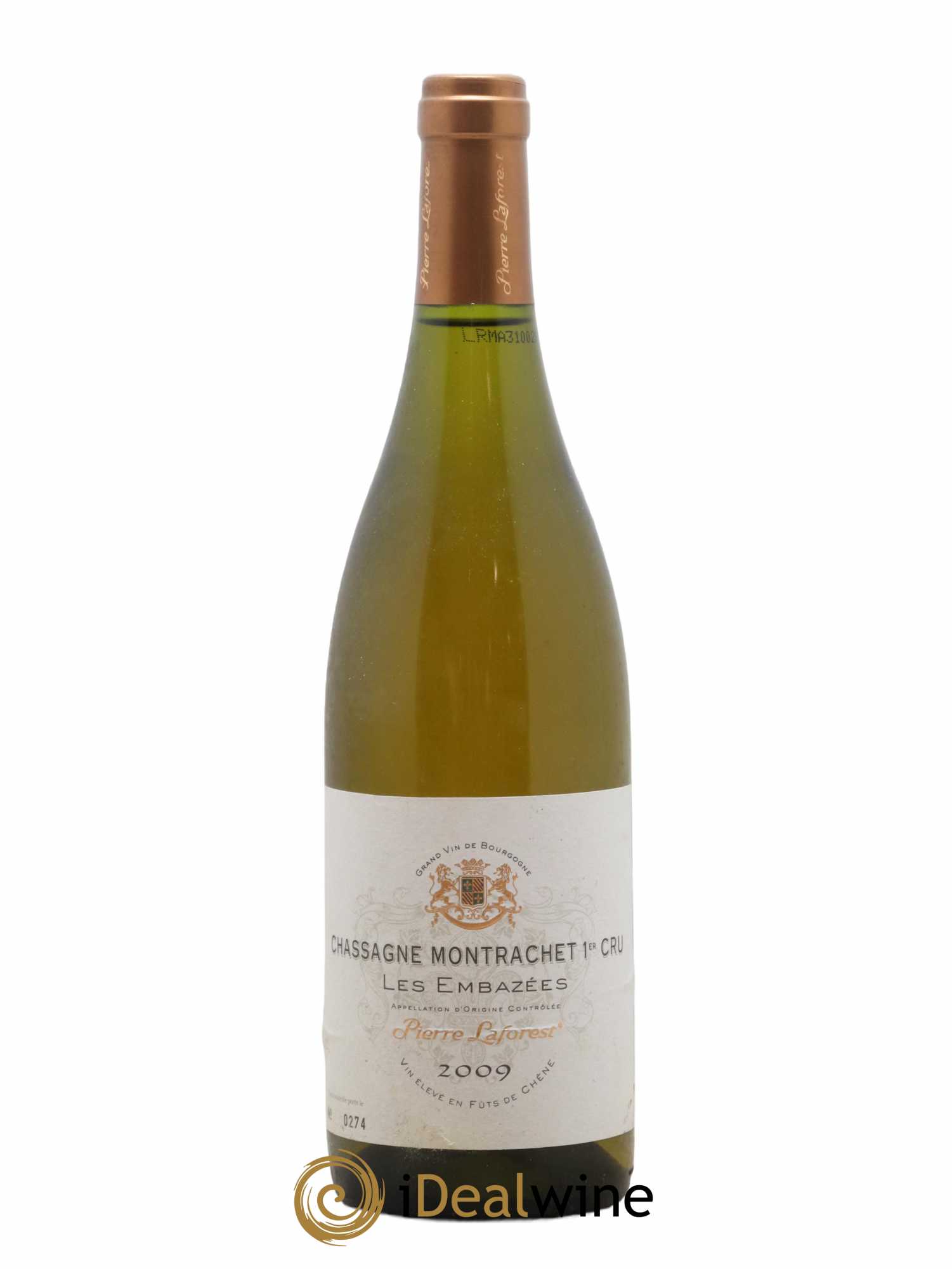 Chassagne-Montrachet Les Embazées Pierre Laforest 2009 - Lot de 1 bouteille - 0