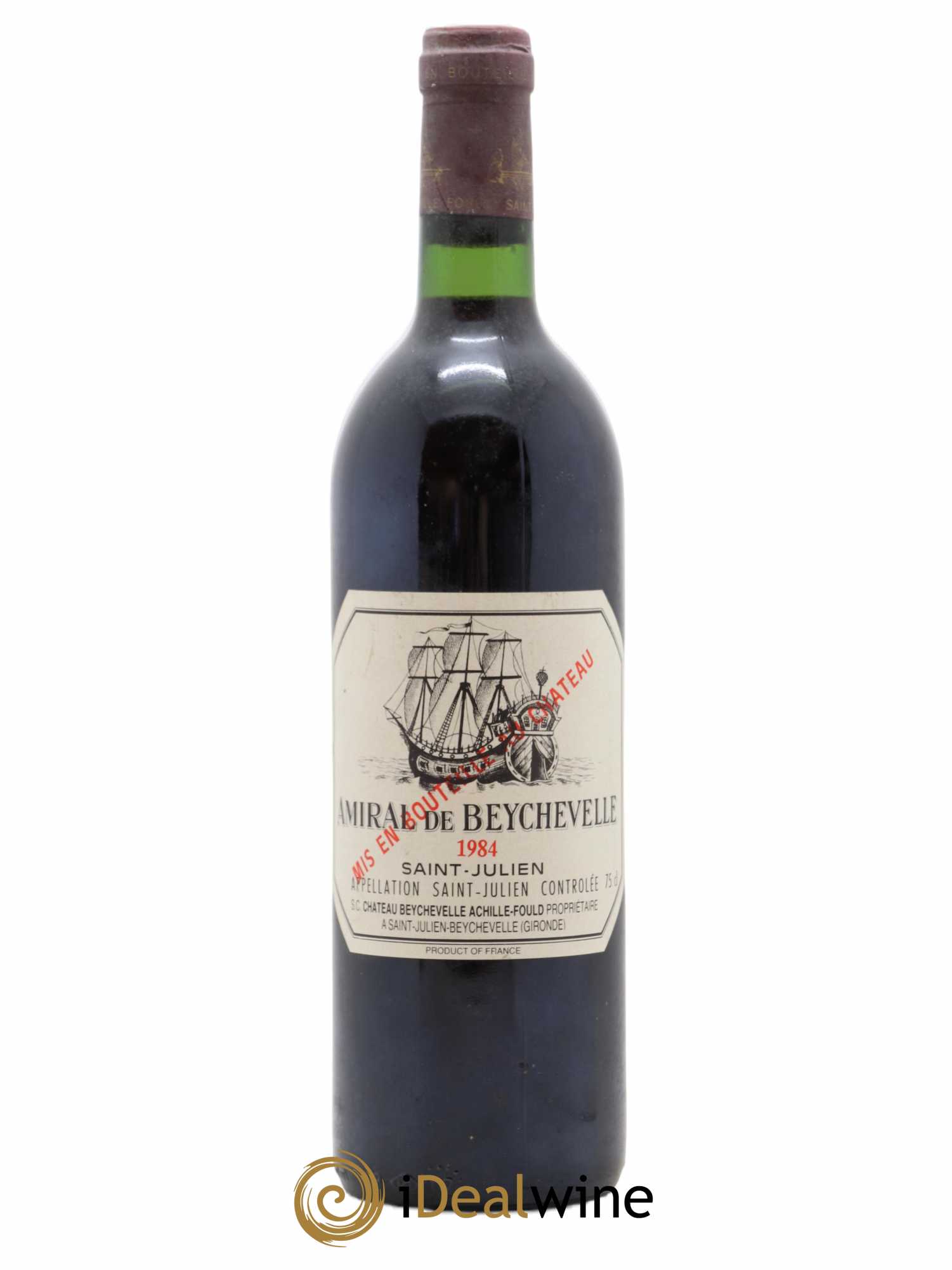 Amiral de Beychevelle Second Vin 1984 - Lot de 1 bouteille - 0