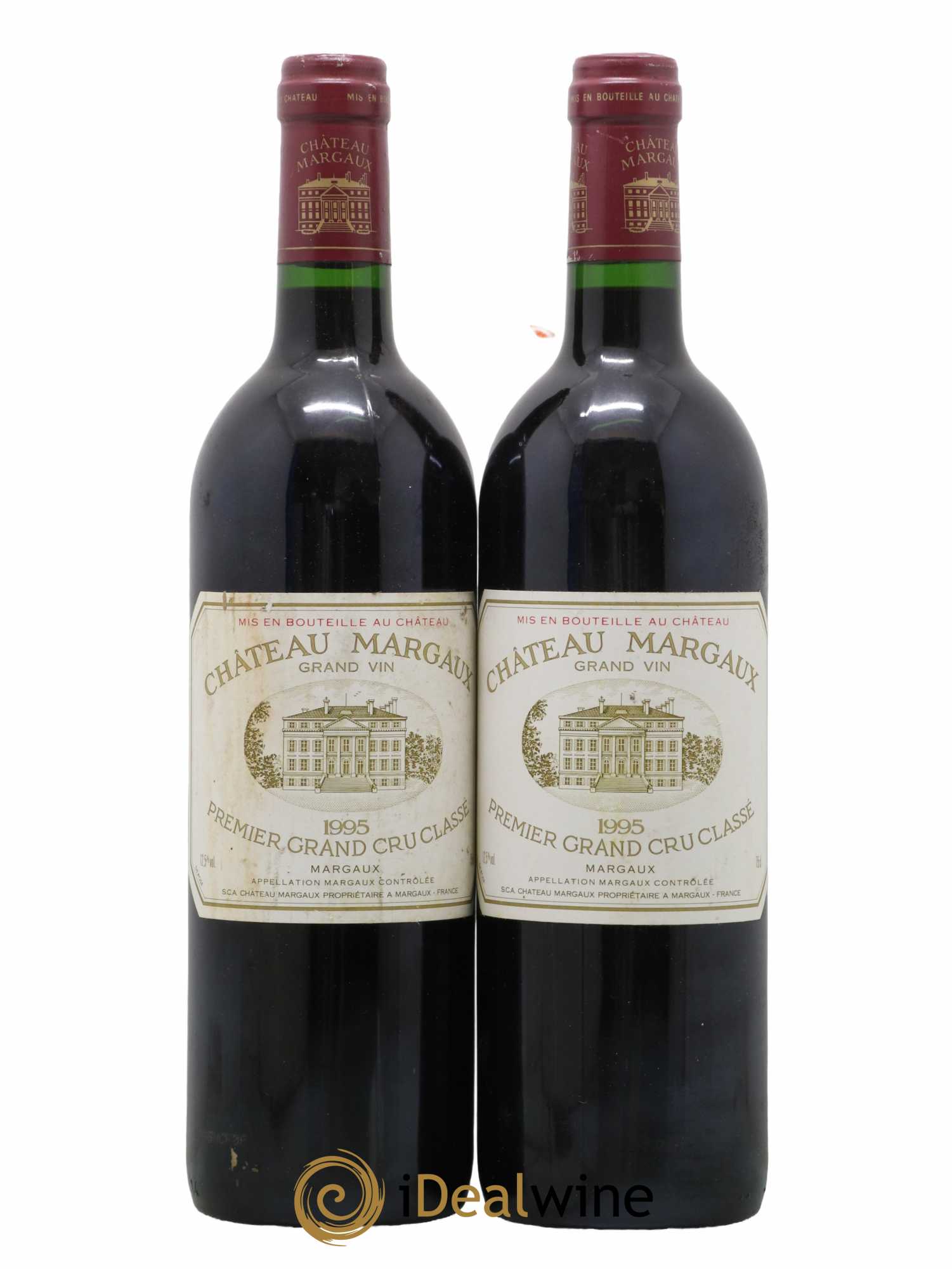 Château Margaux 1er Grand Cru Classé 1995 - Lot de 2 bouteilles - 0