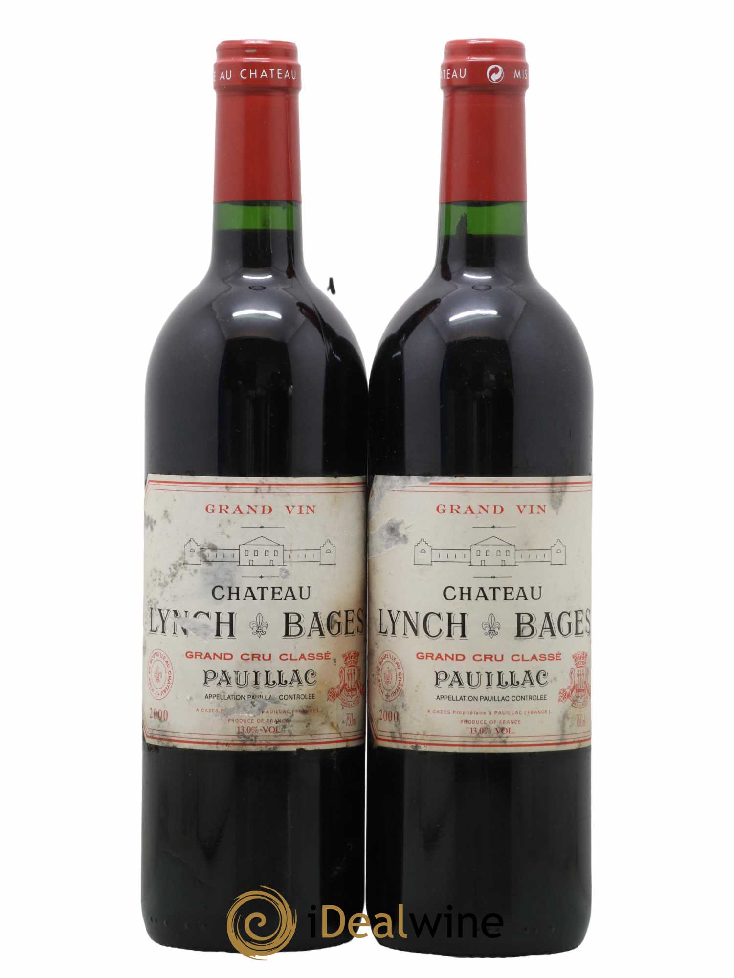 Château Lynch Bages 5ème Grand Cru Classé 2000 - Lot de 2 bouteilles - 0