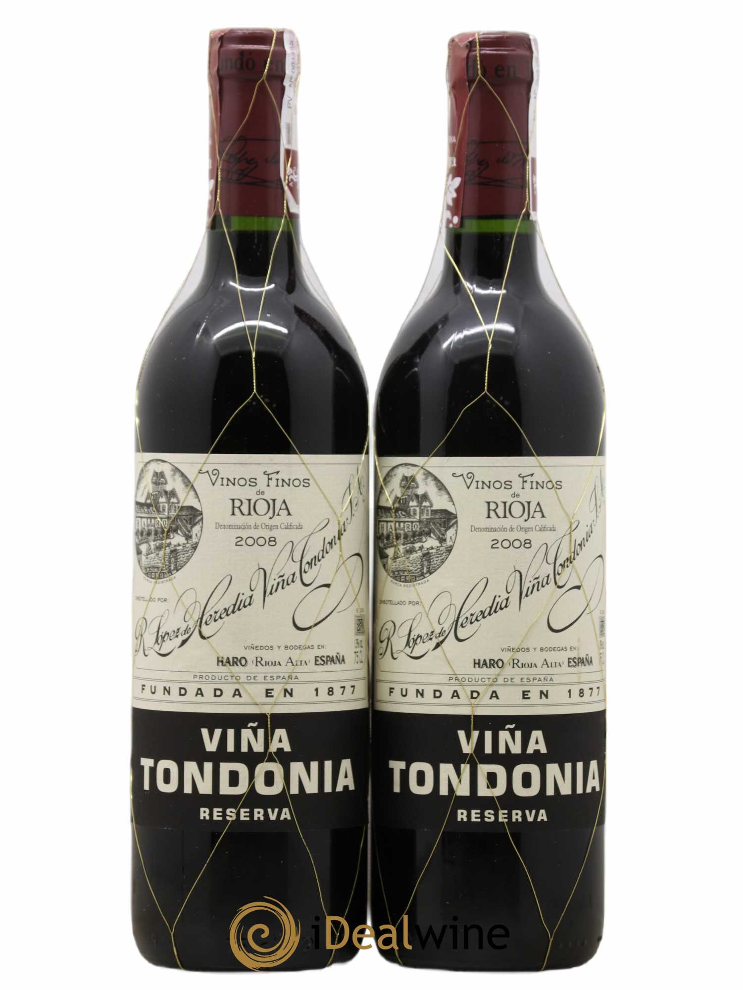 Rioja DOCA Reserva Vina Tondonia R. Lopez de Heredia 2008 - Posten von 2 Flaschen - 0