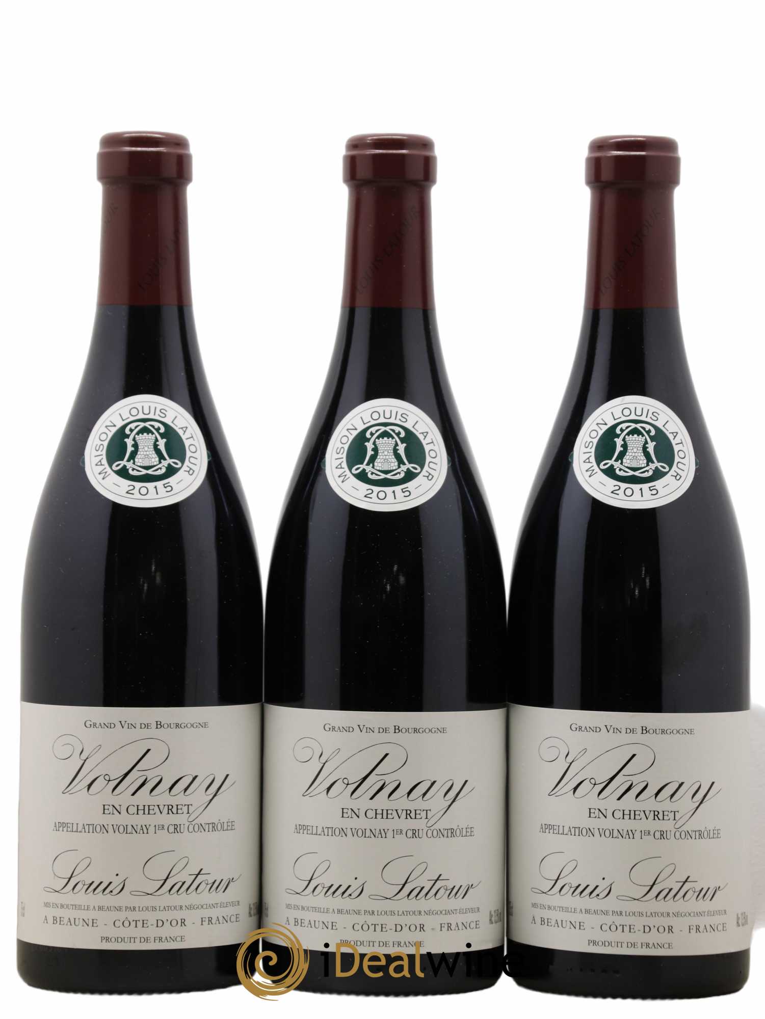 Volnay 1er Cru En Chevret Louis Latour 2015 - Lot de 3 bouteilles - 0