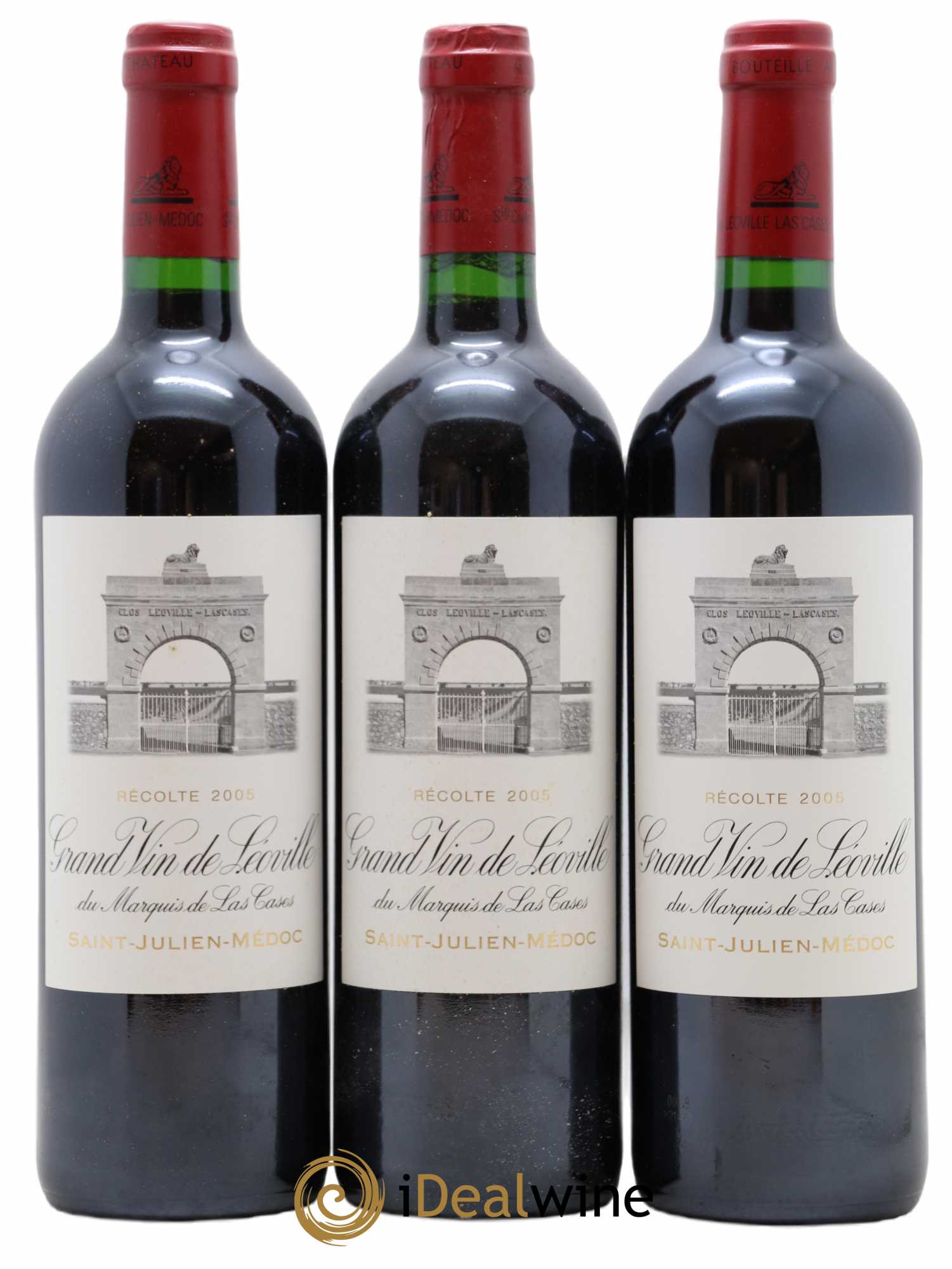 Château Léoville Las Cases 2ème Grand Cru Classé 2005 - Lot de 3 bouteilles - 0