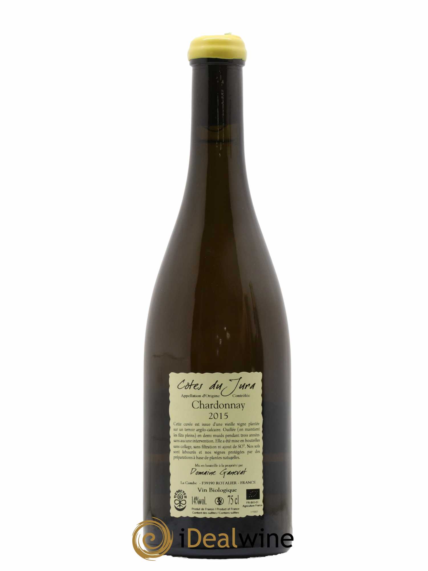 Côtes du Jura Les Chamois du Paradis Jean-François Ganevat (Domaine) 2015 - Lot de 1 bouteille - 1