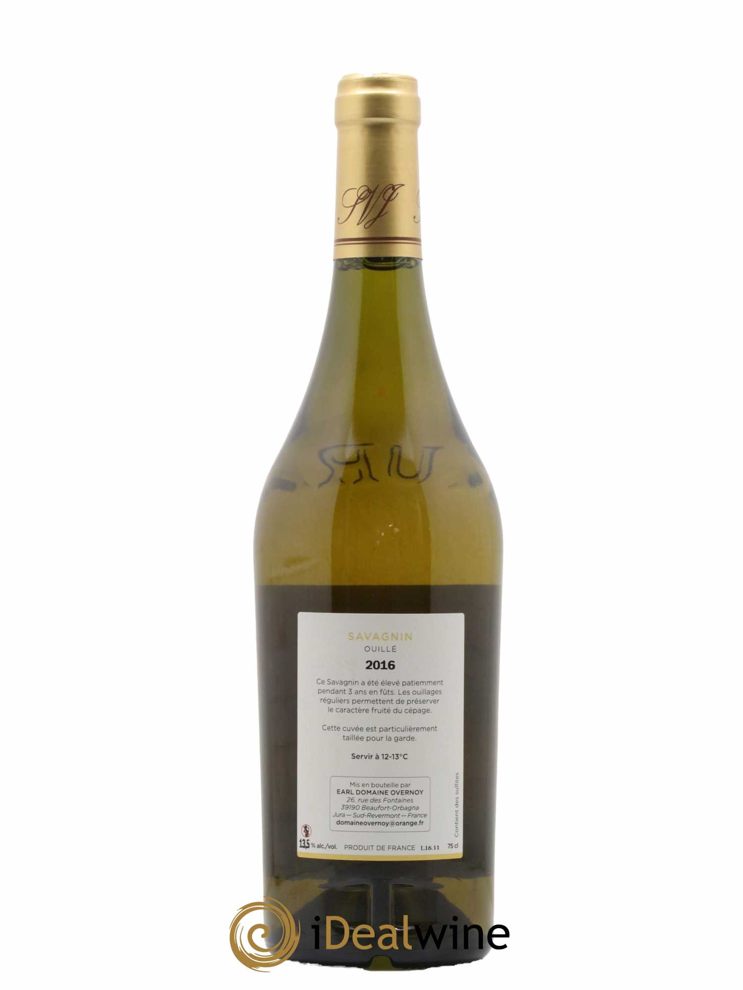 Côtes du Jura Savagnin Ouillé 3 ans Guillaume Overnoy 2016 - Lot de 1 bouteille - 1