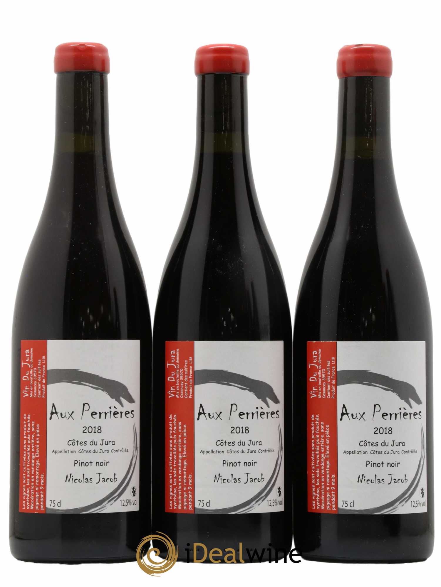 Côtes du Jura Aux Perrières Nicolas Jacob 2018 - Lot de 3 bouteilles - 0