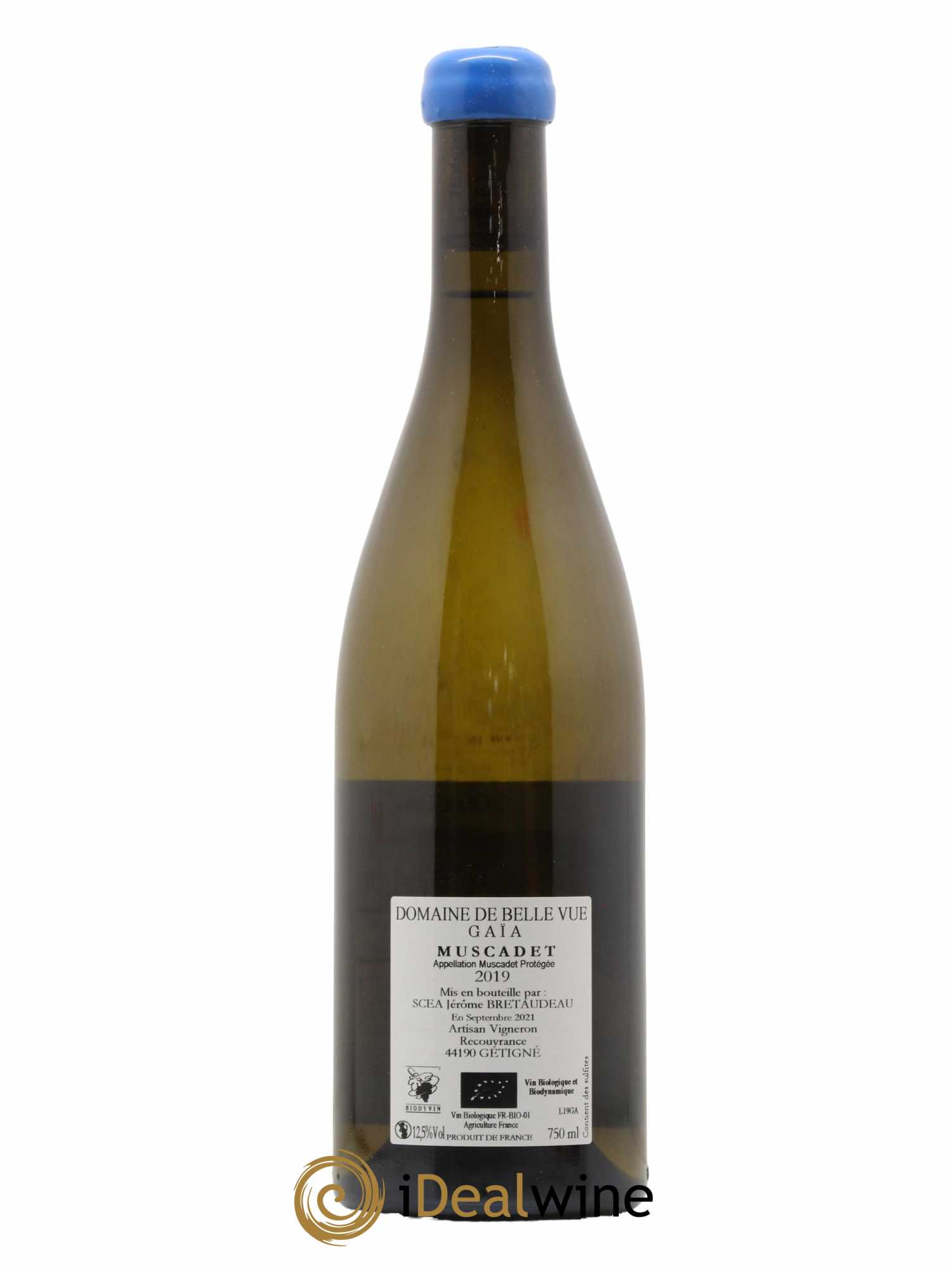 Muscadet-Sèvre-et-Maine Gaia Jérôme Bretaudeau - Domaine de Bellevue 2019 - Lot de 1 bouteille - 1