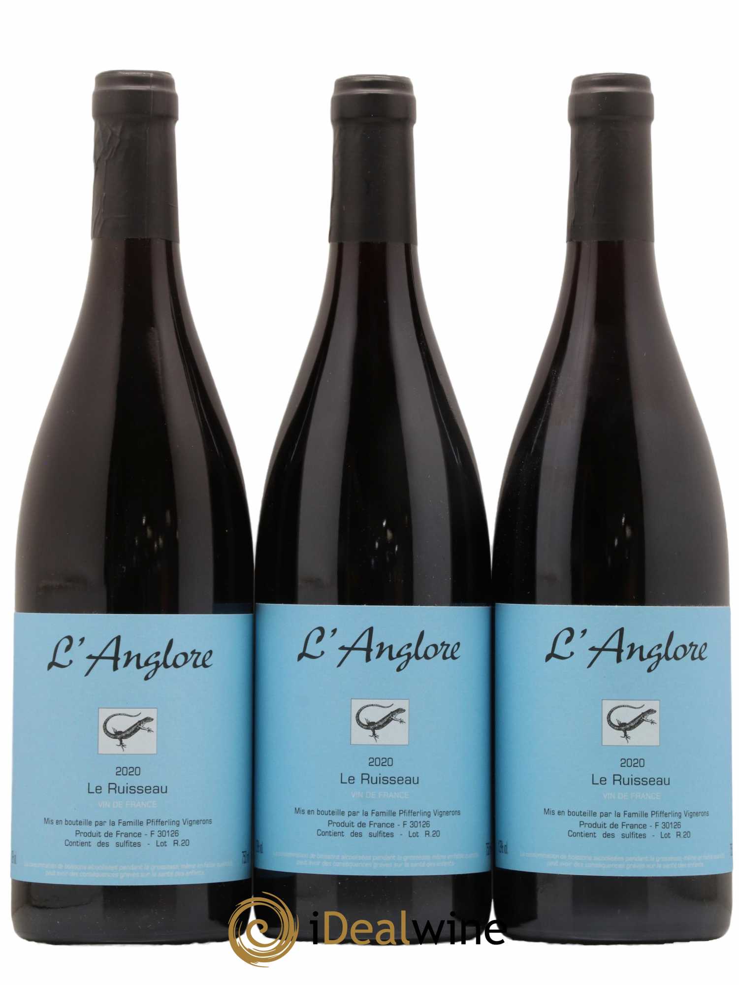 Vin de France Le Ruisseau L'Anglore 2020 - Lot de 3 bouteilles - 0