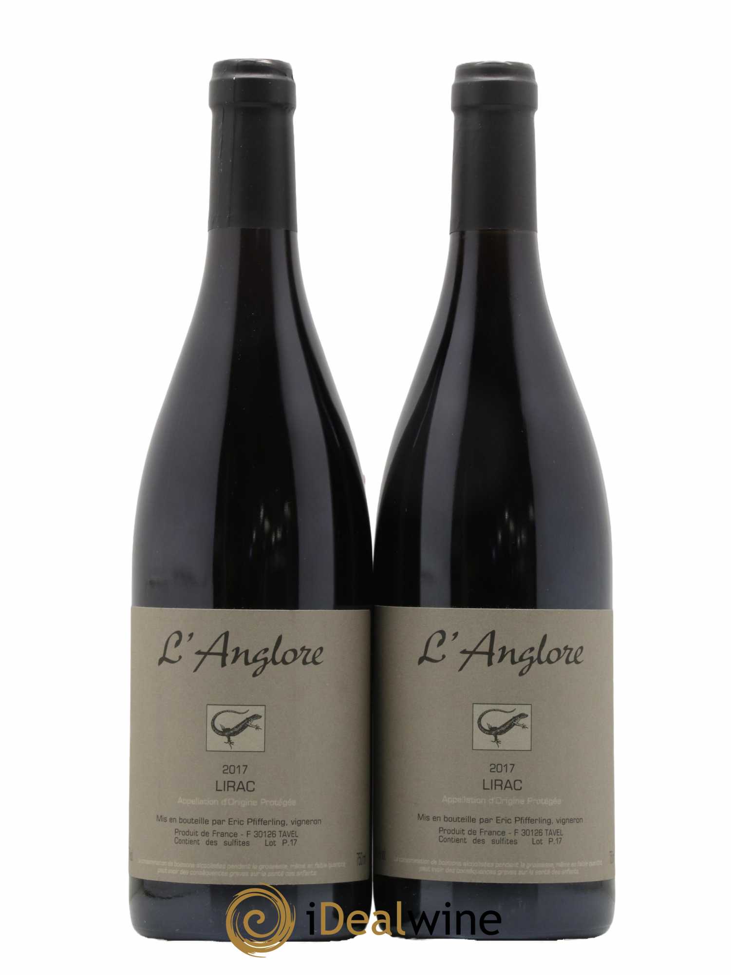 Lirac L'Anglore 2017 - Lot de 2 bouteilles - 0