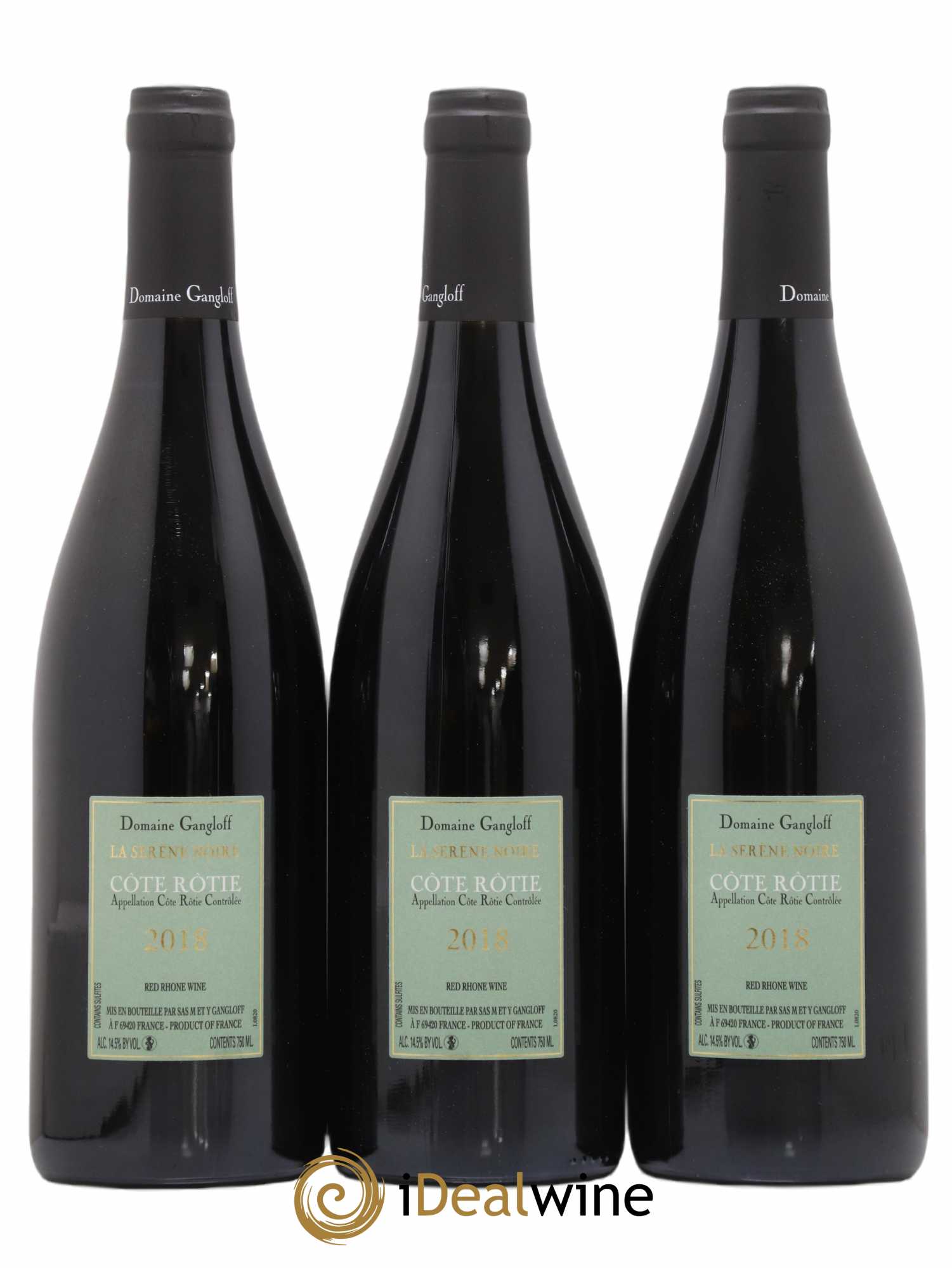 Côte-Rôtie La Sereine Noire Gangloff (Domaine) 2018 - Lot de 3 bouteilles - 1