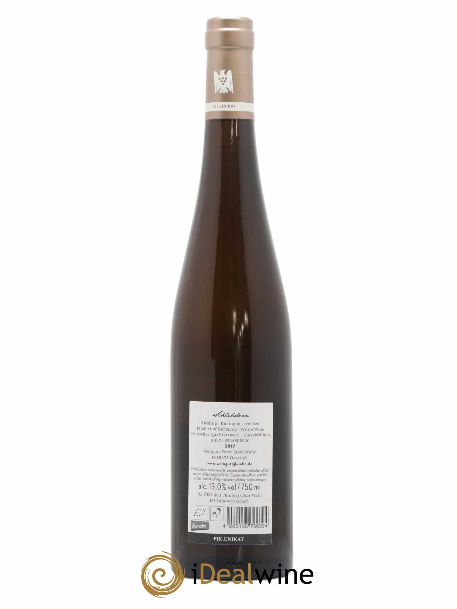 Allemagne Rheingau Schlehdorn Riesling Trocken Peter Jakob Kühn 2017 - Posten von 1 Flasche - 1