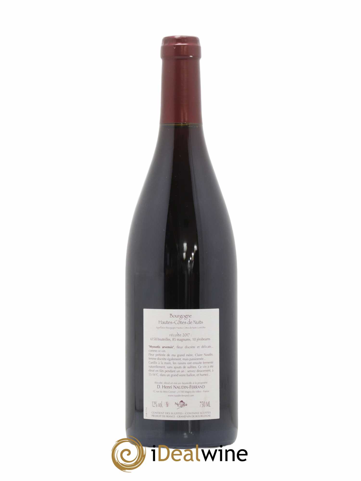 Hautes-Côtes de Nuits Myosotis Arvensis Naudin-Ferrand (Domaine) 2017 - Lot de 1 bouteille - 1