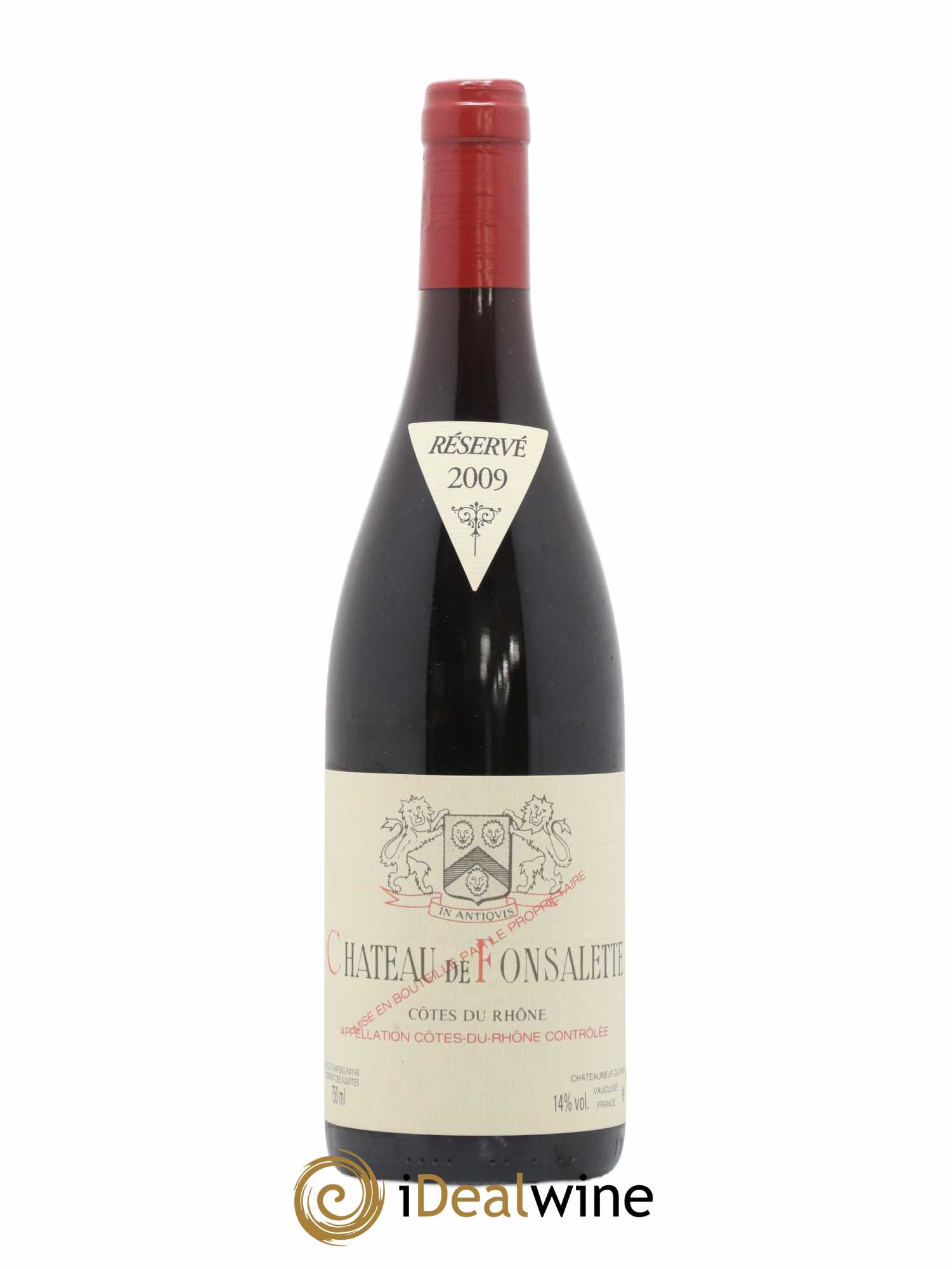 Côtes-du-Rhône Château de Fonsalette Emmanuel Reynaud 2009 - Lot de 1 bouteille - 0