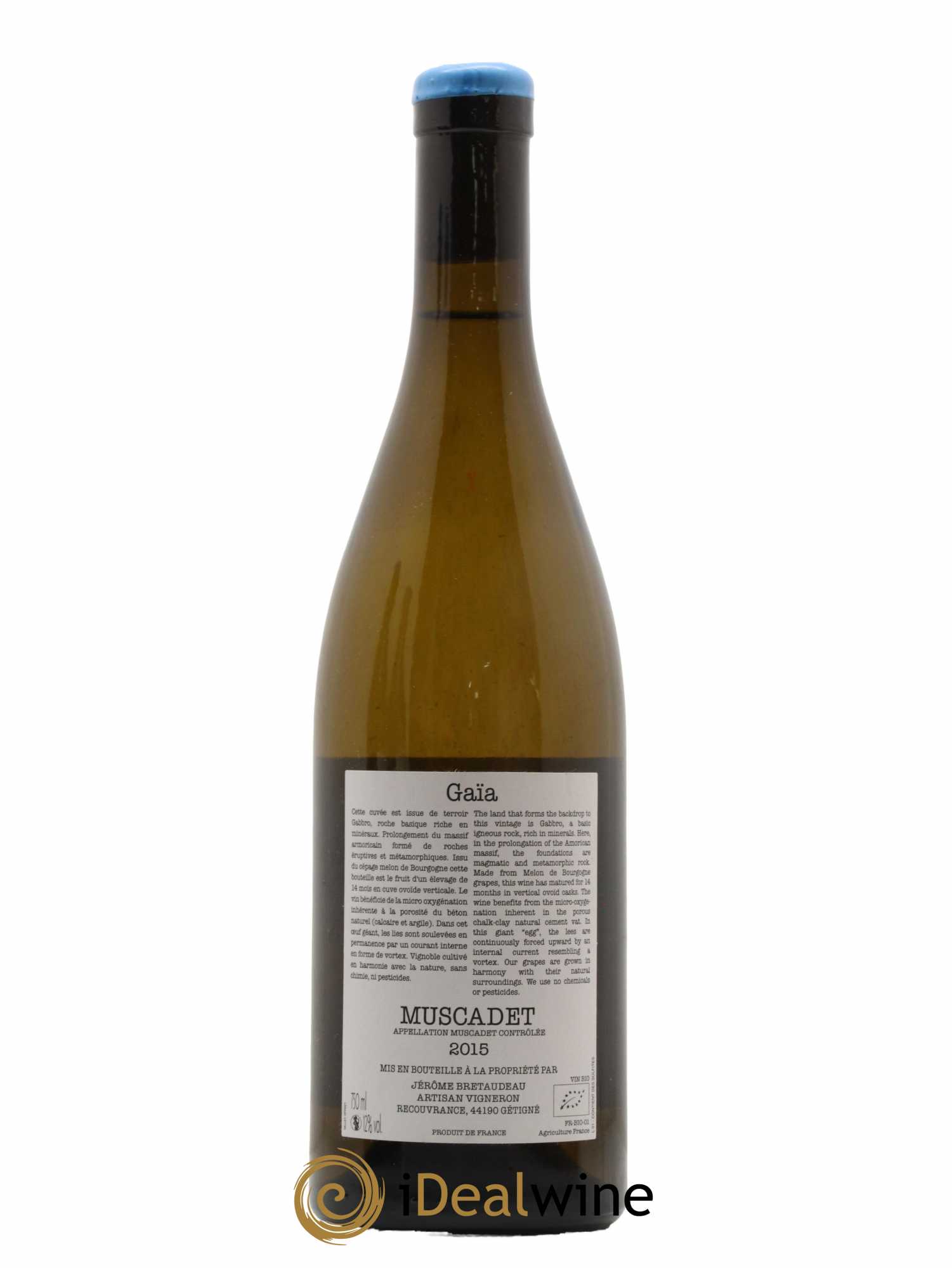 Muscadet-Sèvre-et-Maine Gaia Jérôme Bretaudeau - Domaine de Bellevue 2015 - Lot de 1 bouteille - 1